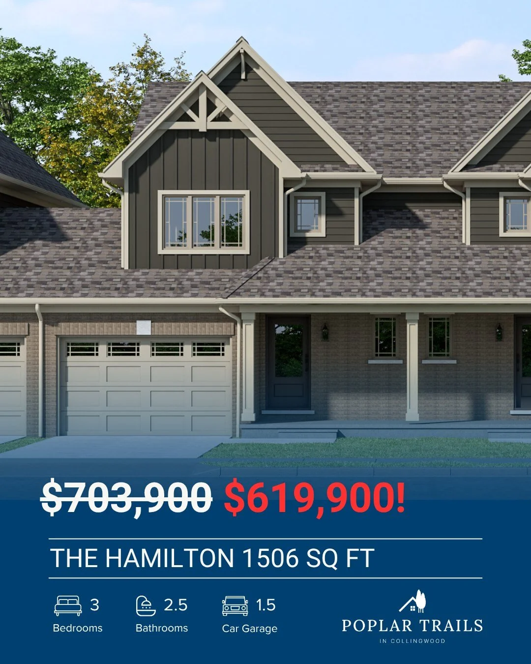 New HST Rebate Updated Pricing!

➡️ Swipe through to see some of our incredible new starting at price points in Collingwood, Ontario. Visit our Poplar Trails page (link in bio) for the fully updated price list!

HST relief on ALL new-home purchases i