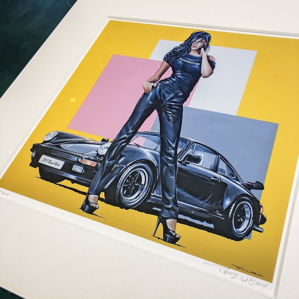Stunning limited edition reproduction of hand painted image of