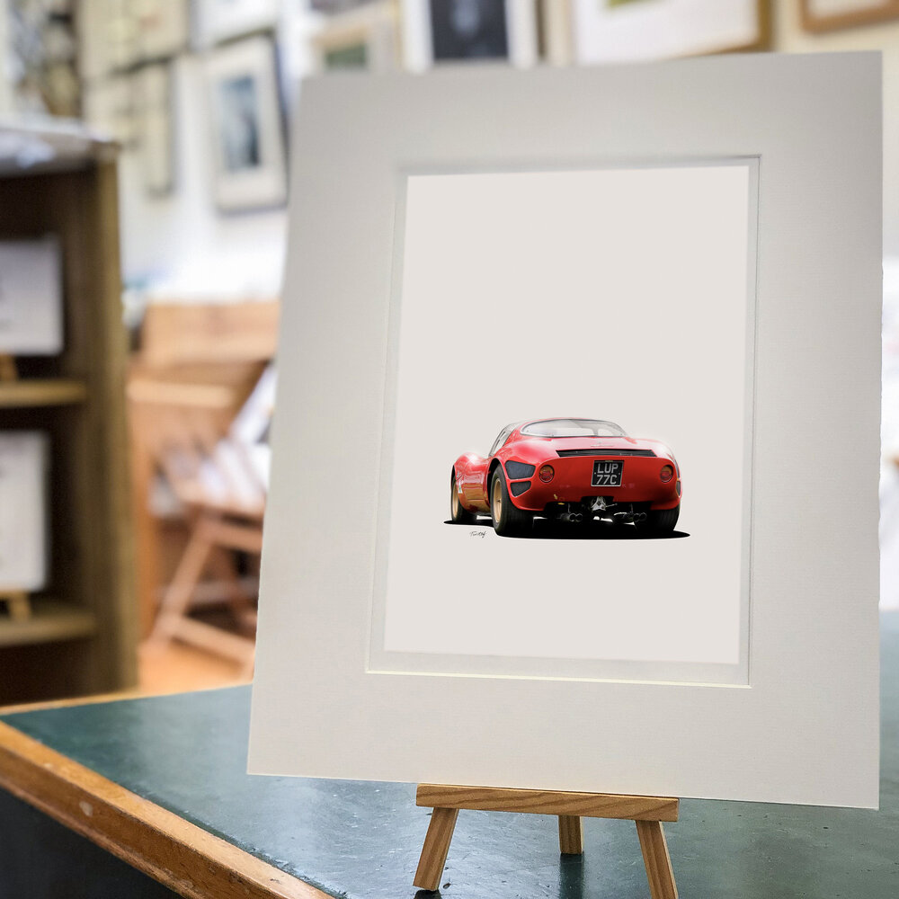 MG SPORTS CARS CARDS MOUNTED AND FRAMED