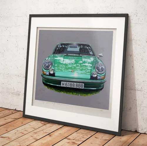 Affche Porsche 911 GT3 RS Rose | Affche De Voture | Poster Mural