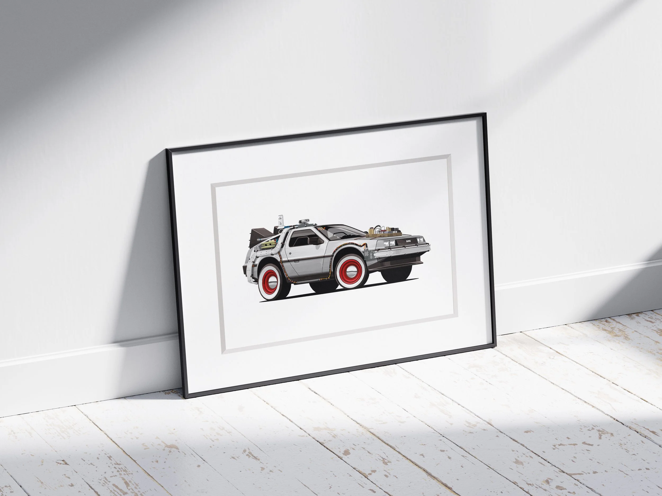 Delorean.WhiteWalls.Framed03.jpg