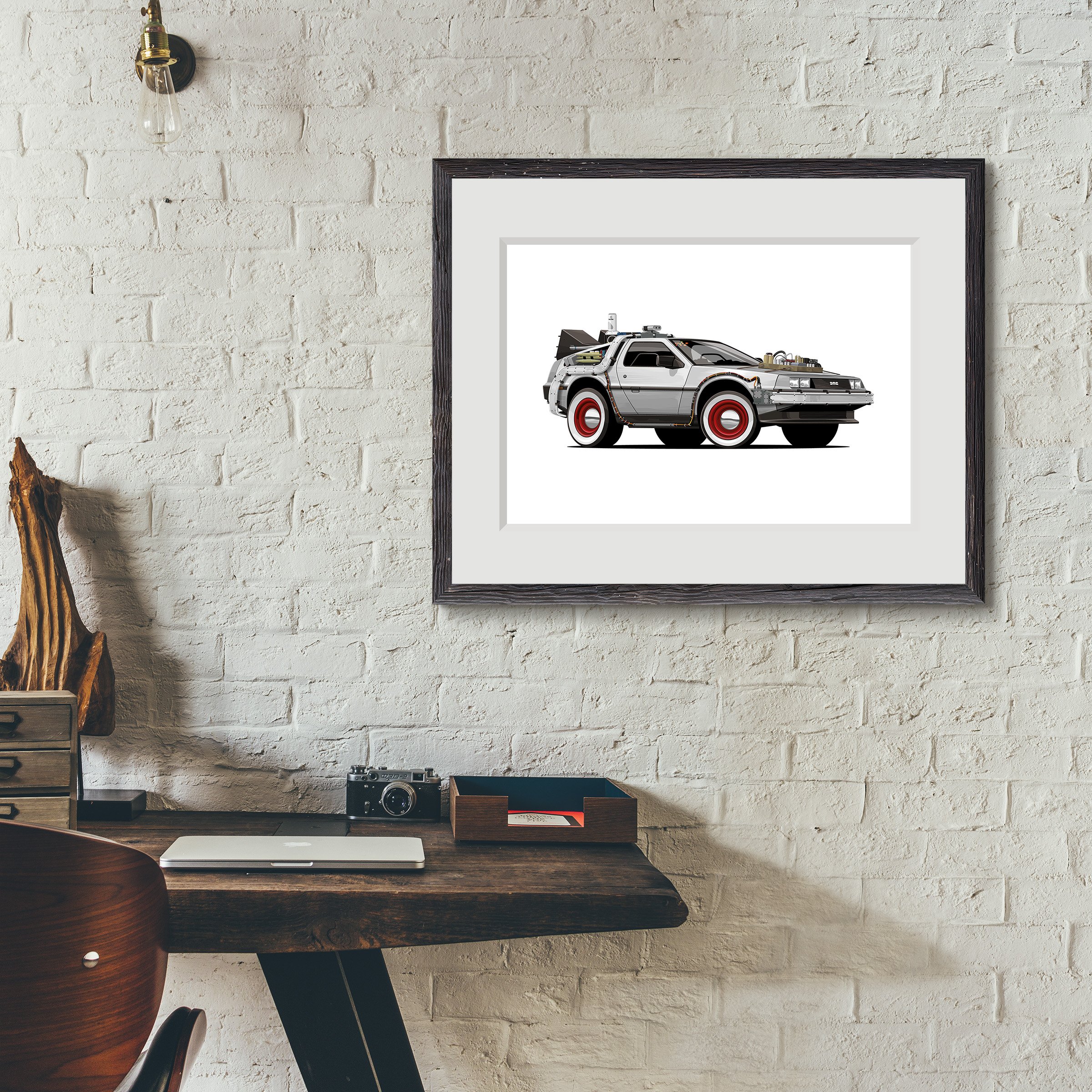 Delorean.WhiteWalls.Framed02.jpg