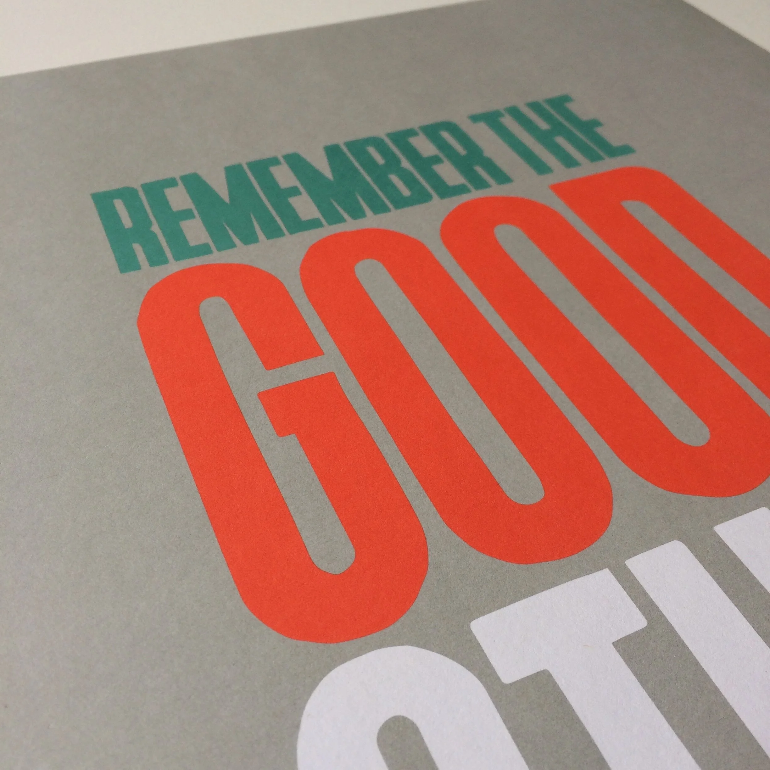 hand rendered typography wall prints