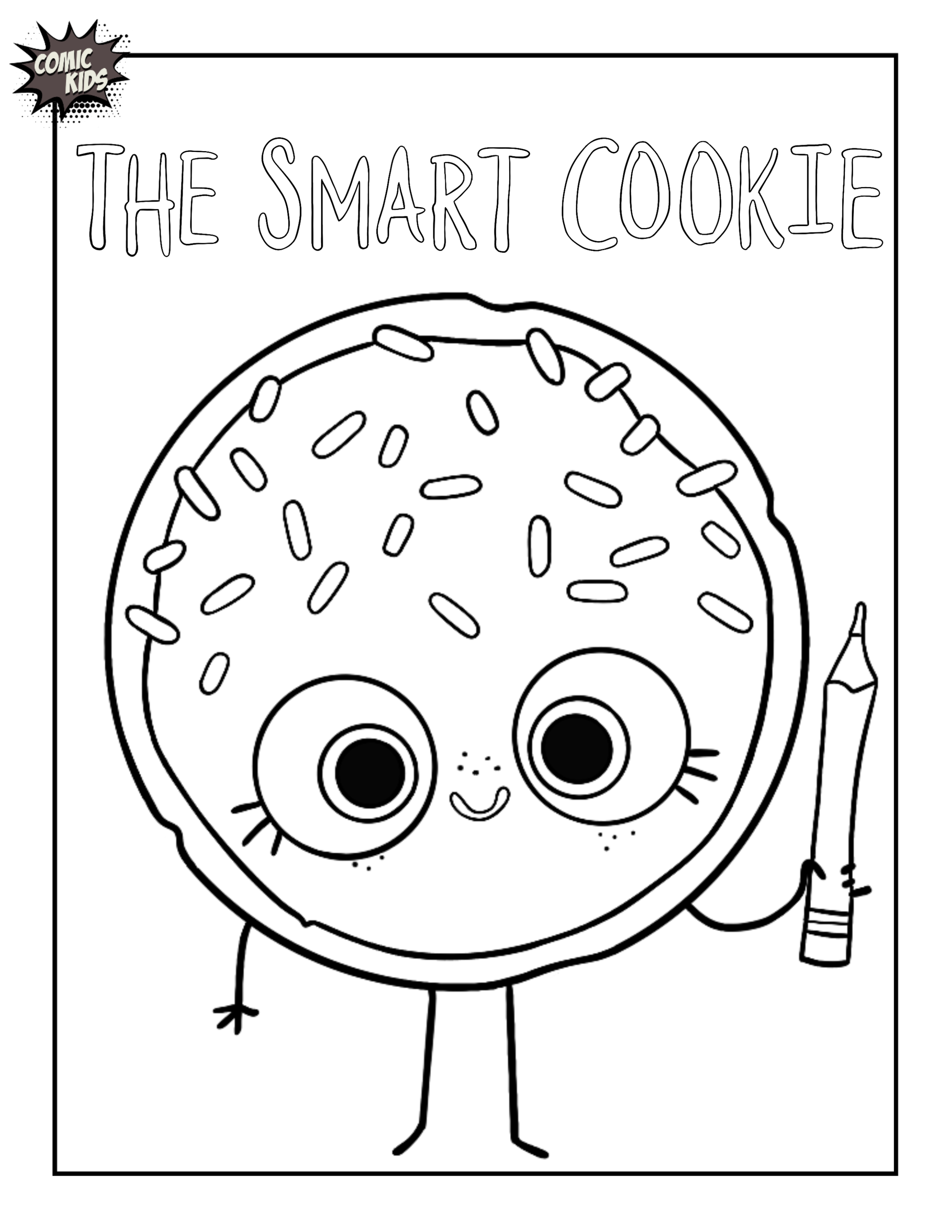 The Smart Cookie Coloring Page for Kids