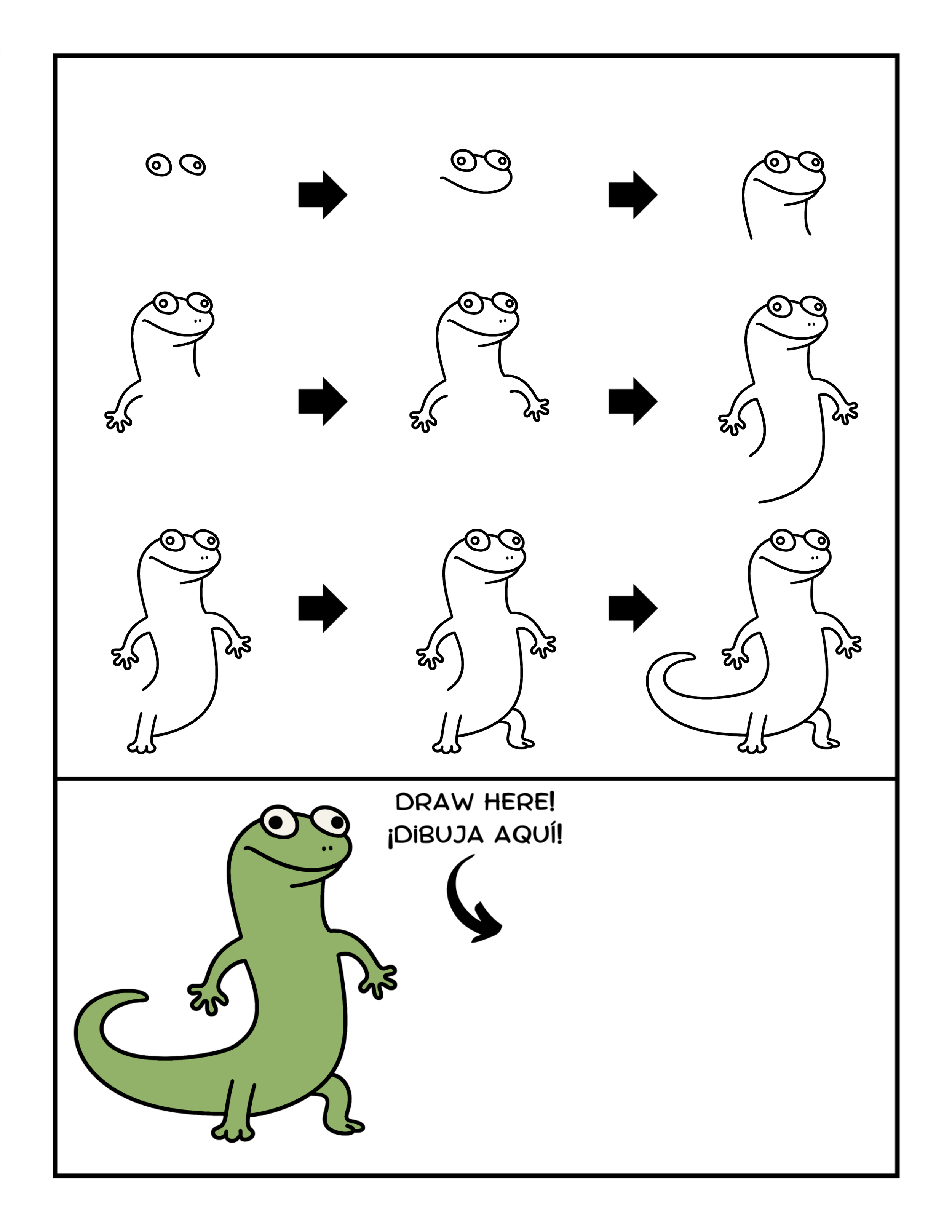 How to draw lizard from hoppers .png
