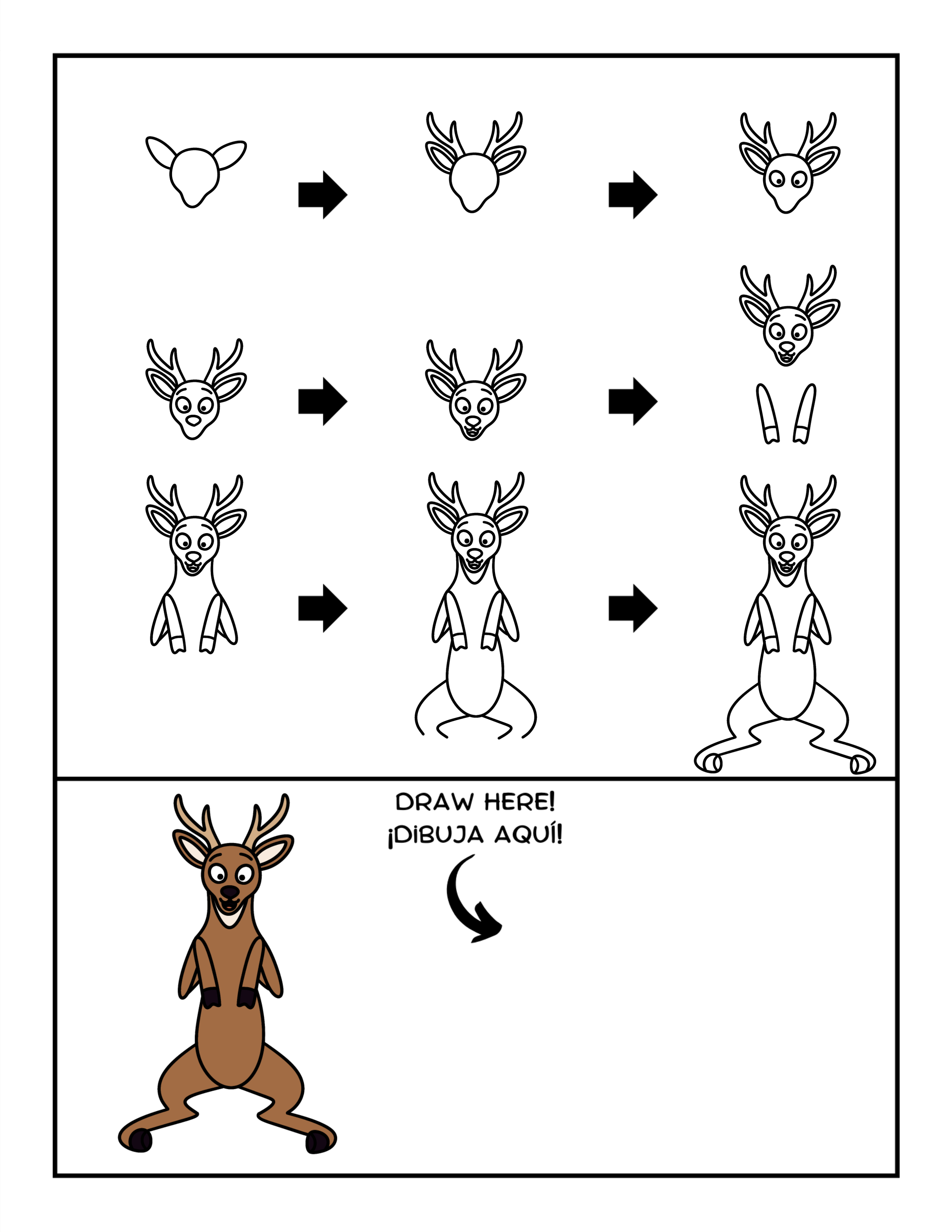 free guided drawing how to draw bear from hoppers step by step 