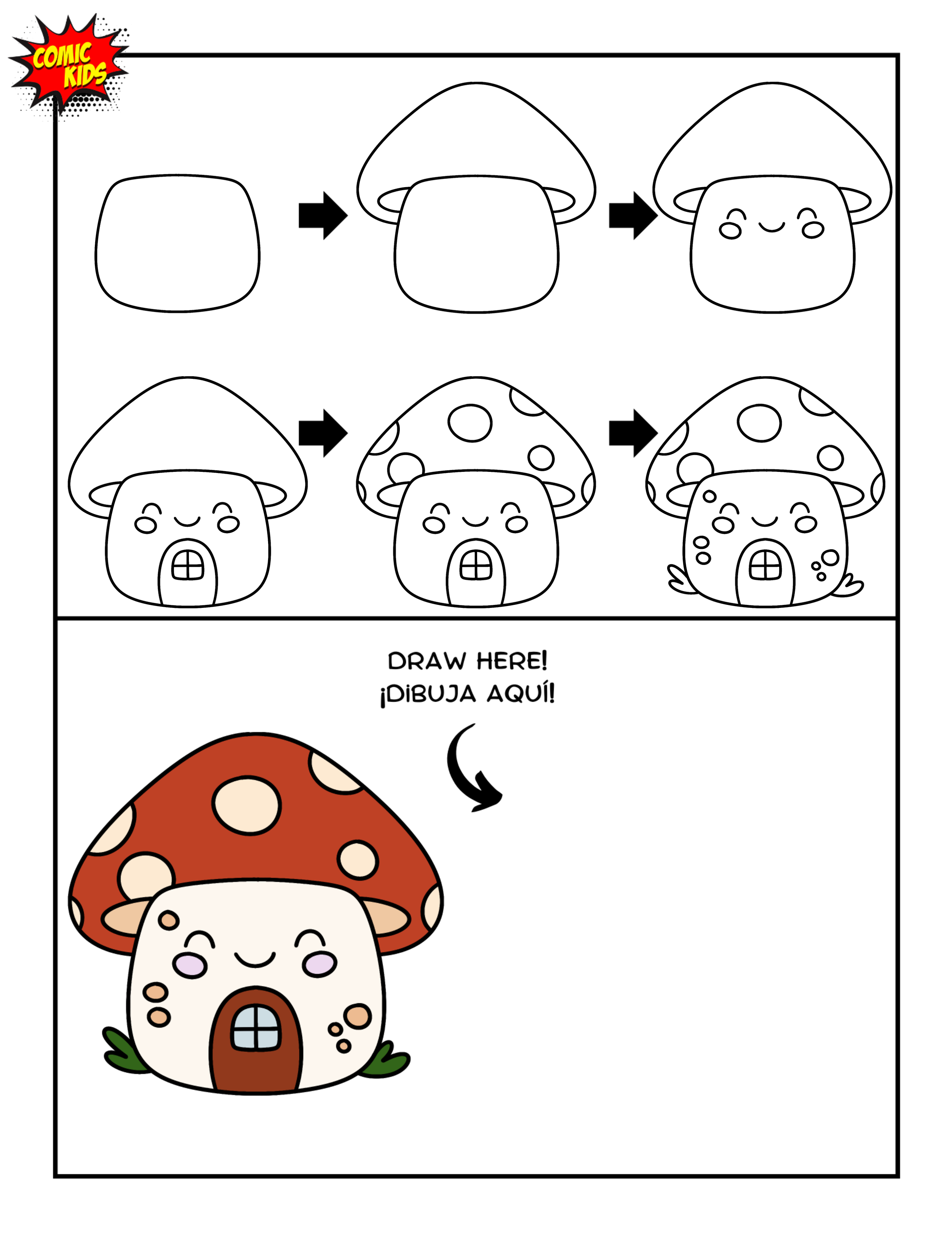 how to draw a cute daisy step by step for kids