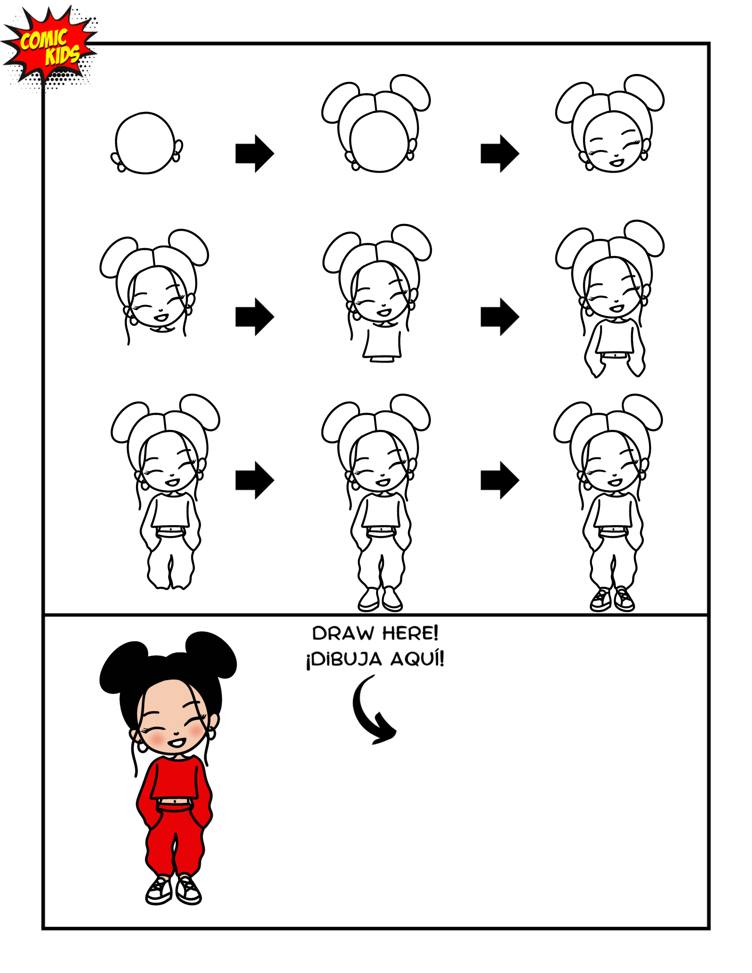 how to draw a cute Kpop girl Kpop demon hunters