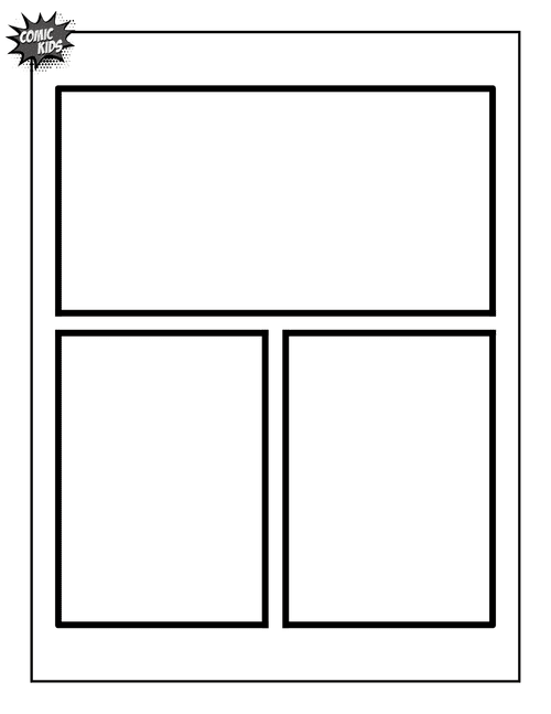 Free blank comic pages and comic bubble ideas to create your own comic ...