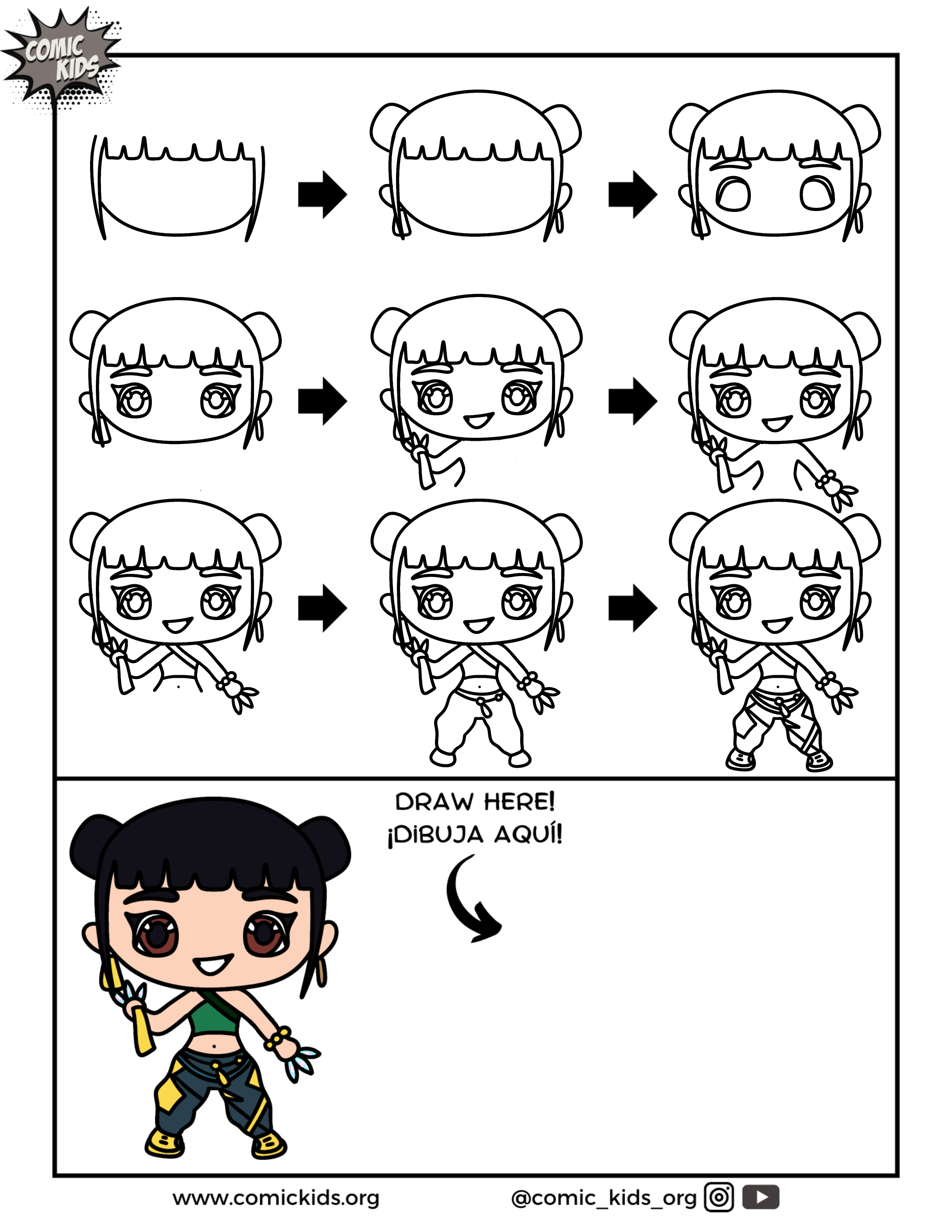 how to draw Mira from Kpop demon hunters free guided drawing 