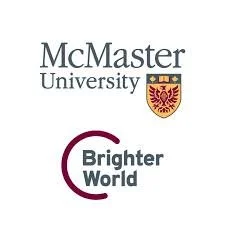 Logo of McMaster University with the Brighter World tagline