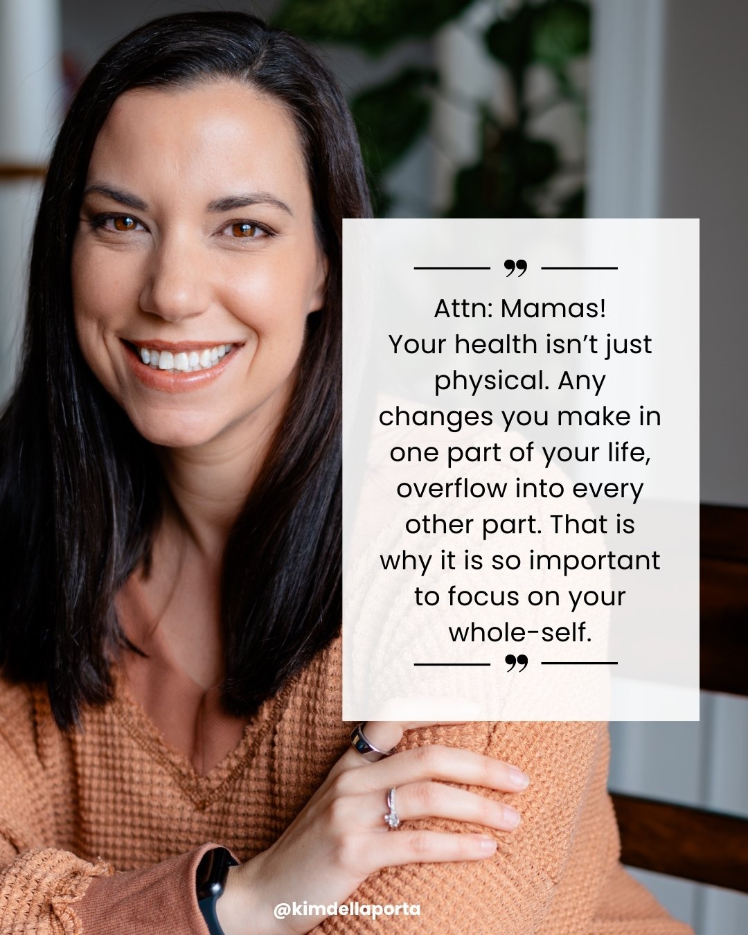 Your health is so much more than just the physical!

I'm saying this loud for everyone in the back!!

Changes to your health overflow into every. other. single. part. of your life 👏 and that is why working with a coach is so helpful!

I can guide yo