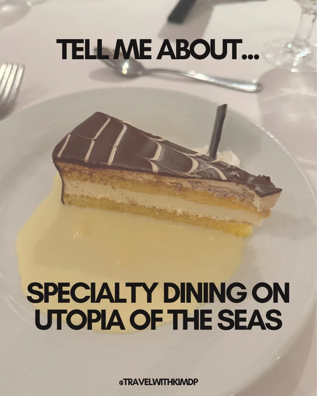 We talked about included dining options so now let&rsquo;s talk specialty dining on Utopia of the Seas&mdash;because if you want to elevate your meals, this ship has some incredible options!

While so much is included, the specialty restaurants are w
