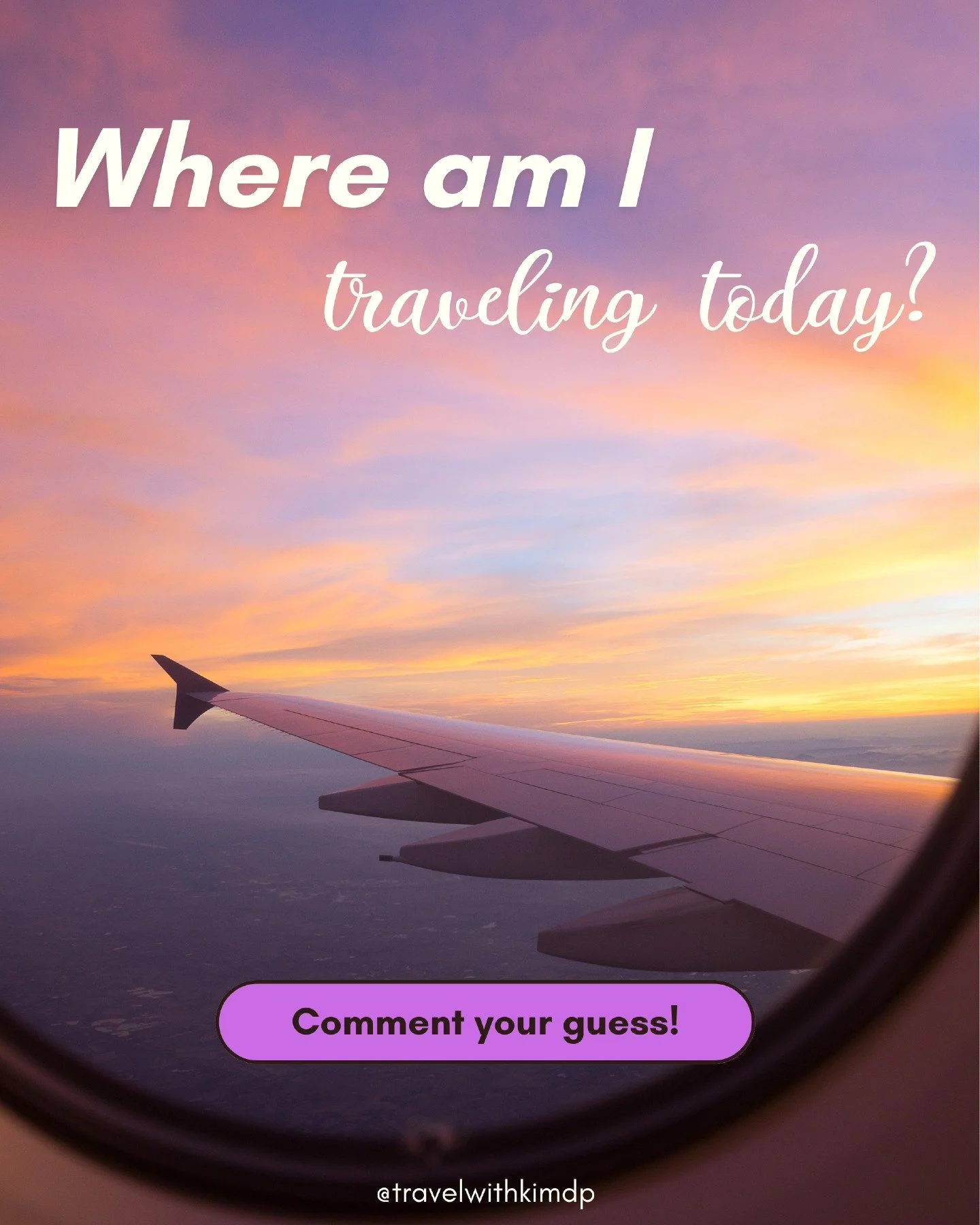 It's time to play everyone's favorite game - Where Kim is traveling now?!

Drop your best guess in the comments!! ✈️ 

#goldgellgetaways #travelplanner #couplesgetaway #letsgoonvacation #travelfun