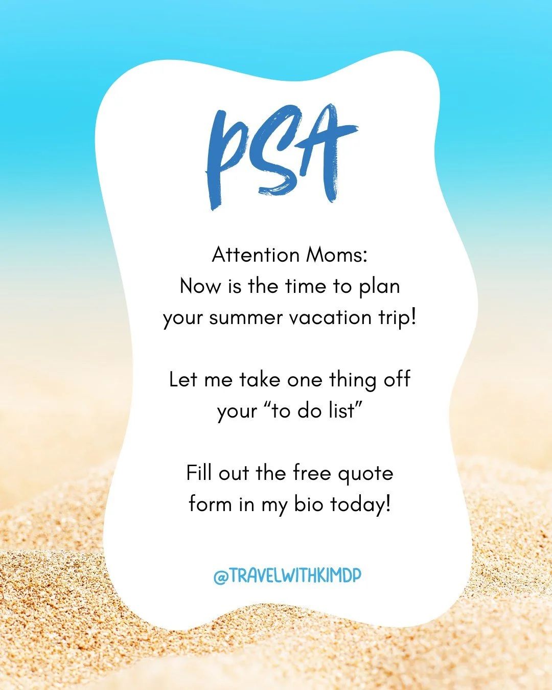 Booking now = better prices, better rooms and waaay less stress later. 🤩 Let me help you cross one more thing off your list. 👏🏼

Fill out the Free Quote Form in my Bio or DM me &ldquo;SUMMER&rdquo; and I&rsquo;ll take it from there.

#sumertravel 