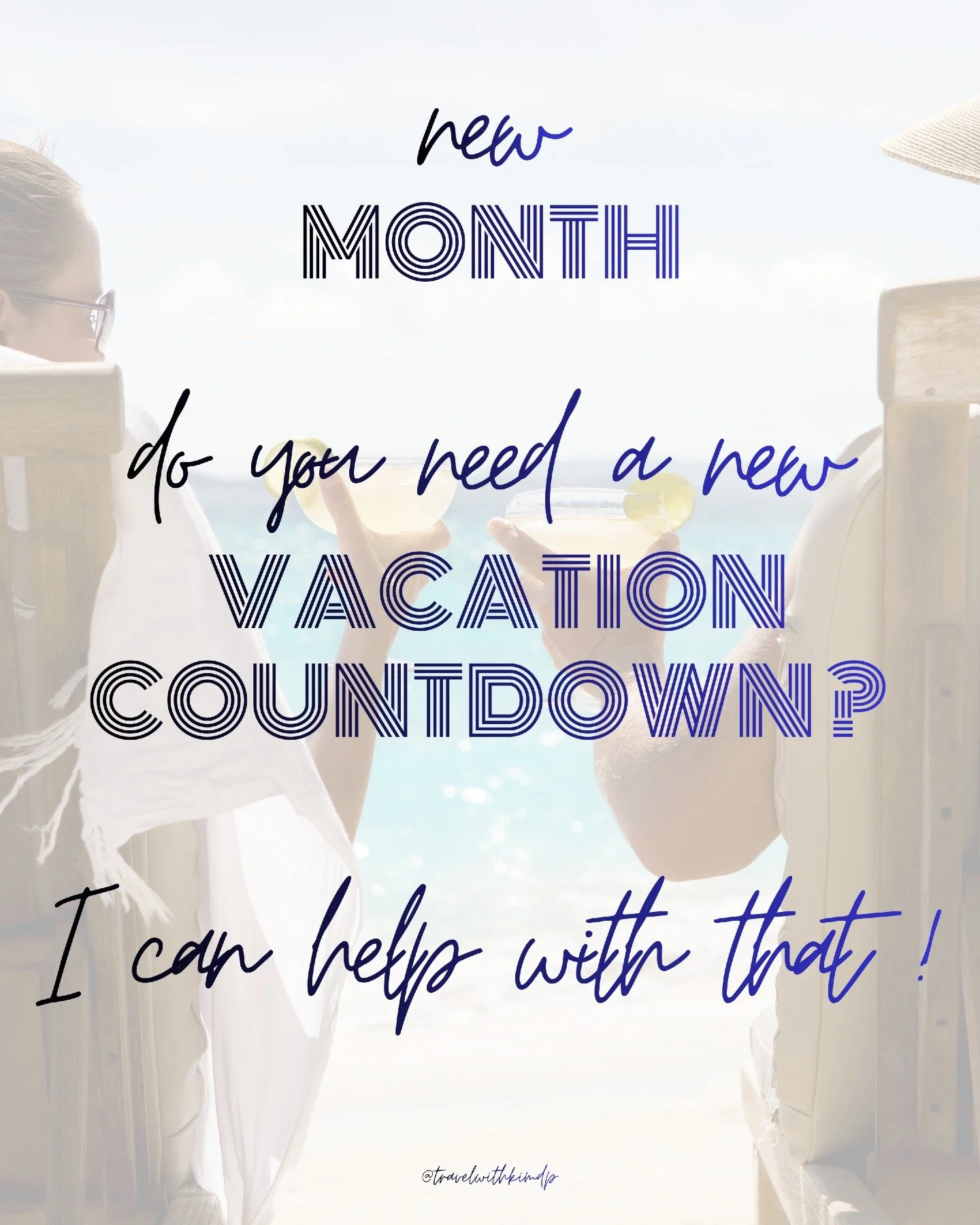 It's a new month! Don't you think that deserves a new vacation countdown? I agree! And lucky for you, I can help with that! ✈️ 🏝️

Shoot me a DM or fill out my free quote form and let's get started planning your next adventure!

#letsgoonvacation #t