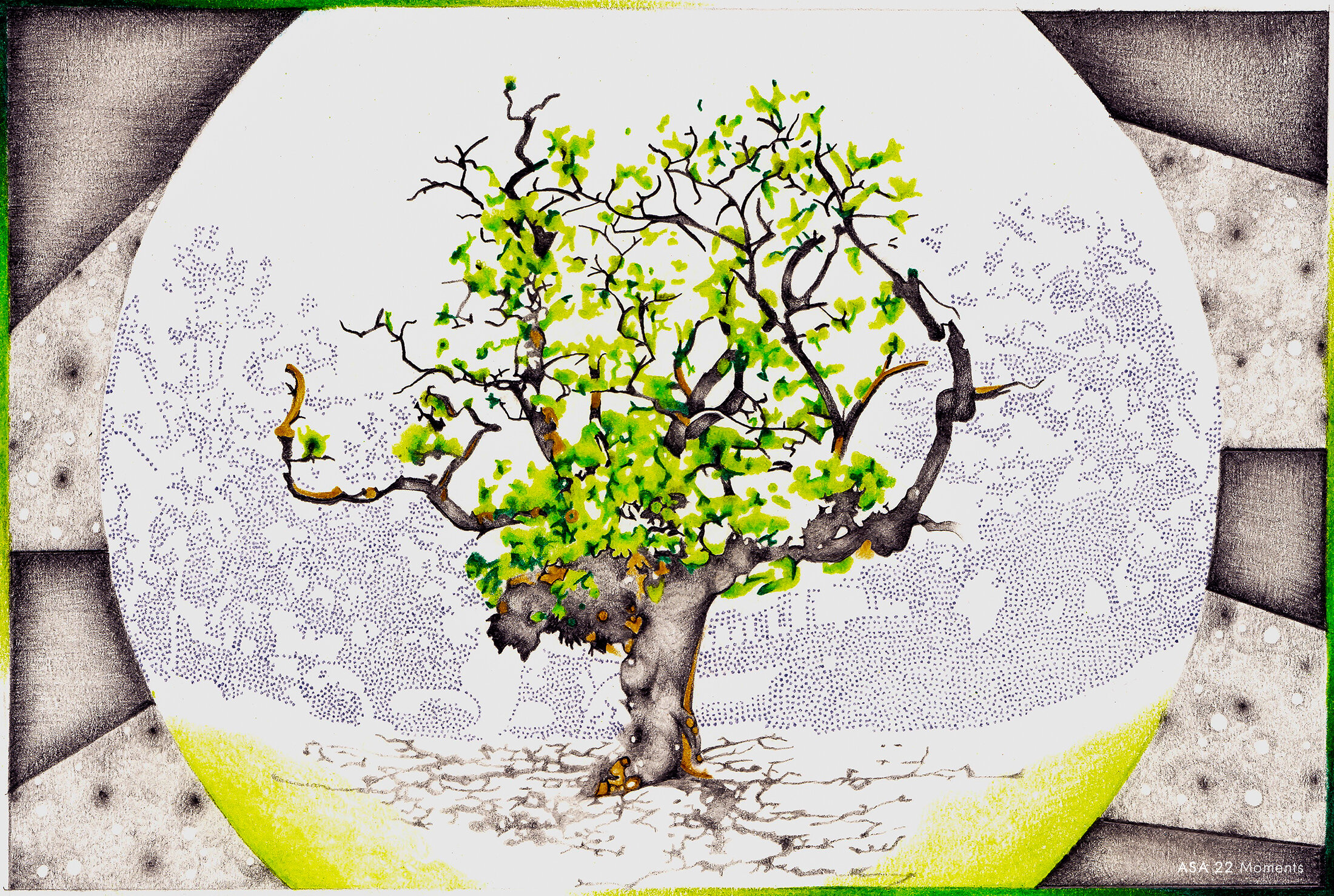 The Tree - Pencil & Pen - 134mm x 199mm - 2012