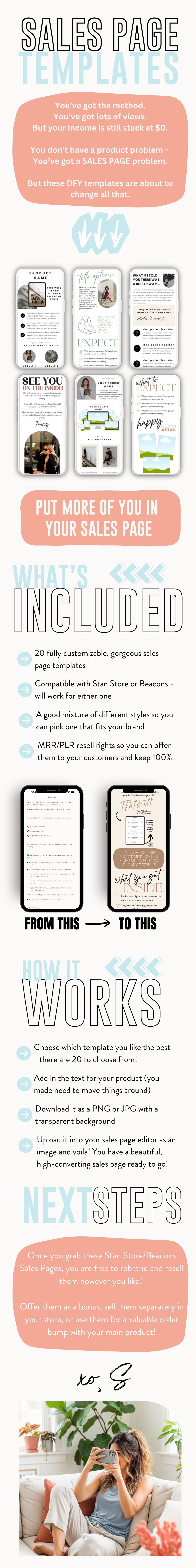 Sales Page Templates to Level UP with Resell Rights