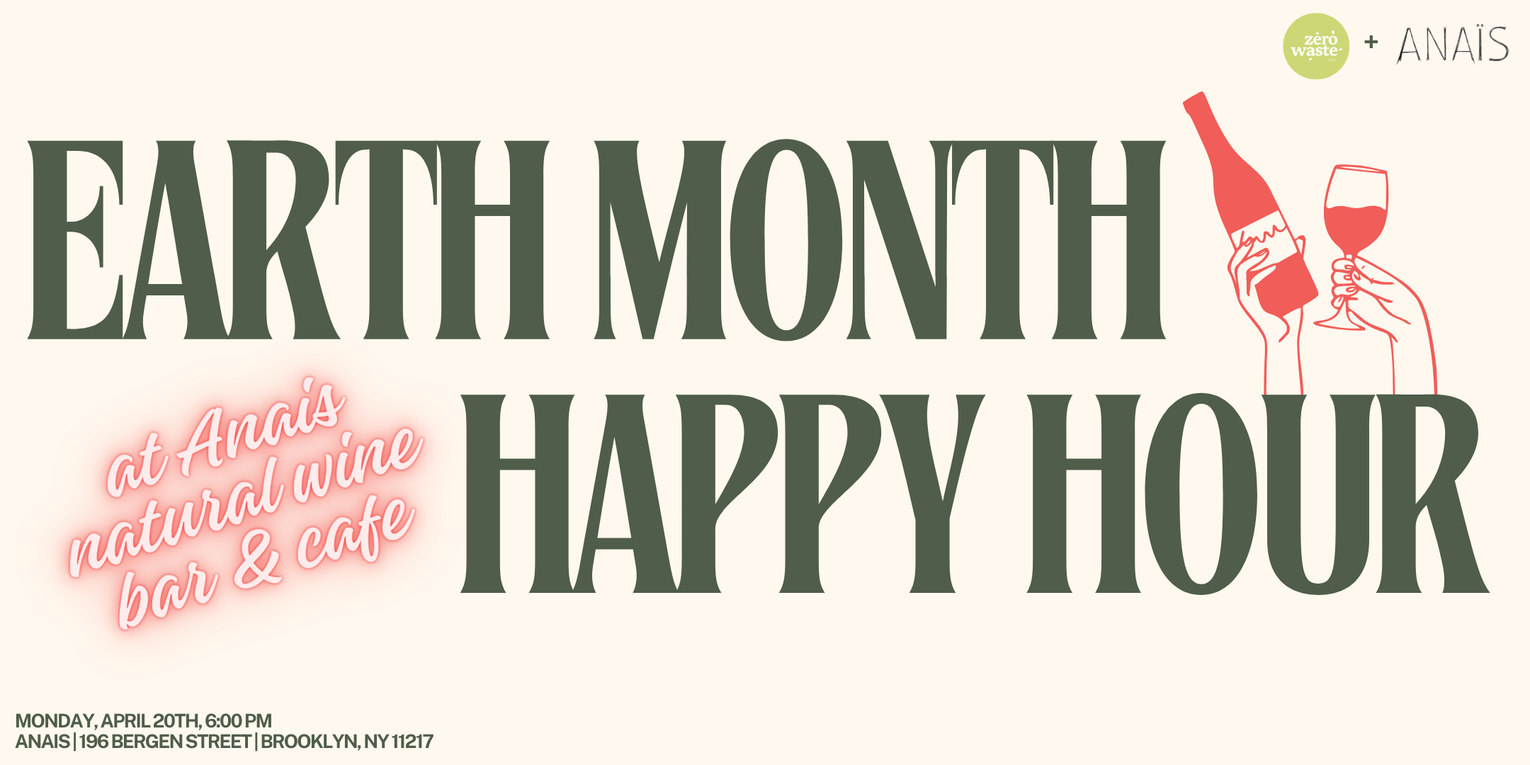 Sustainable Happy Hour at Anaïs