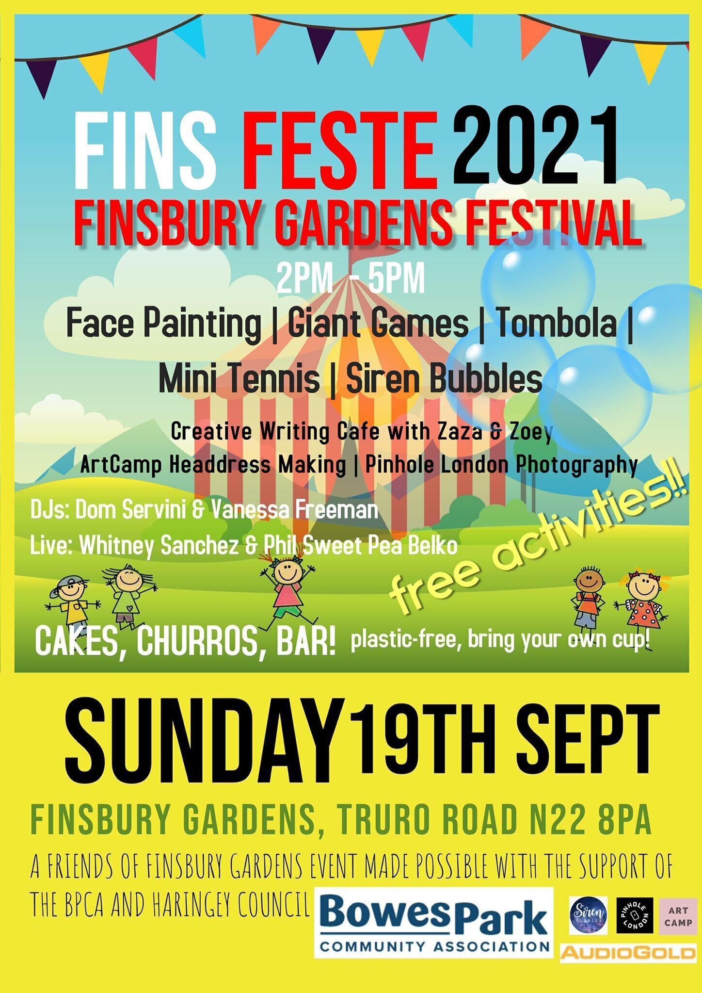 September : FinsFest, Finsbury Gardens