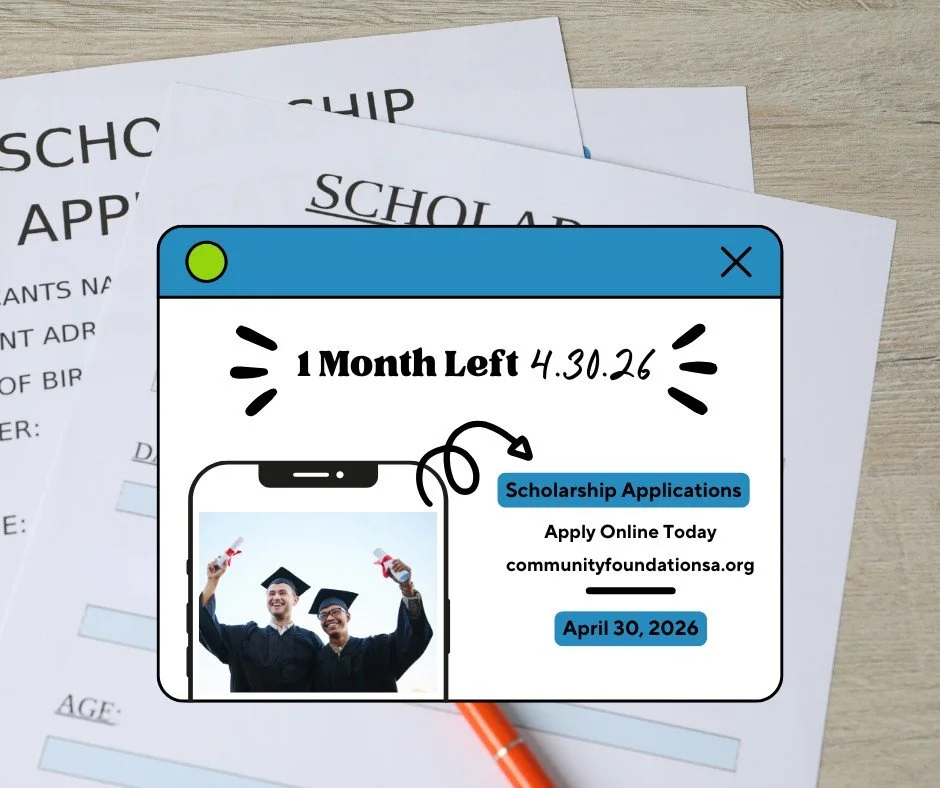 One month left to submit your scholarship application!
Don&rsquo;t let the deadline sneak up on you.
