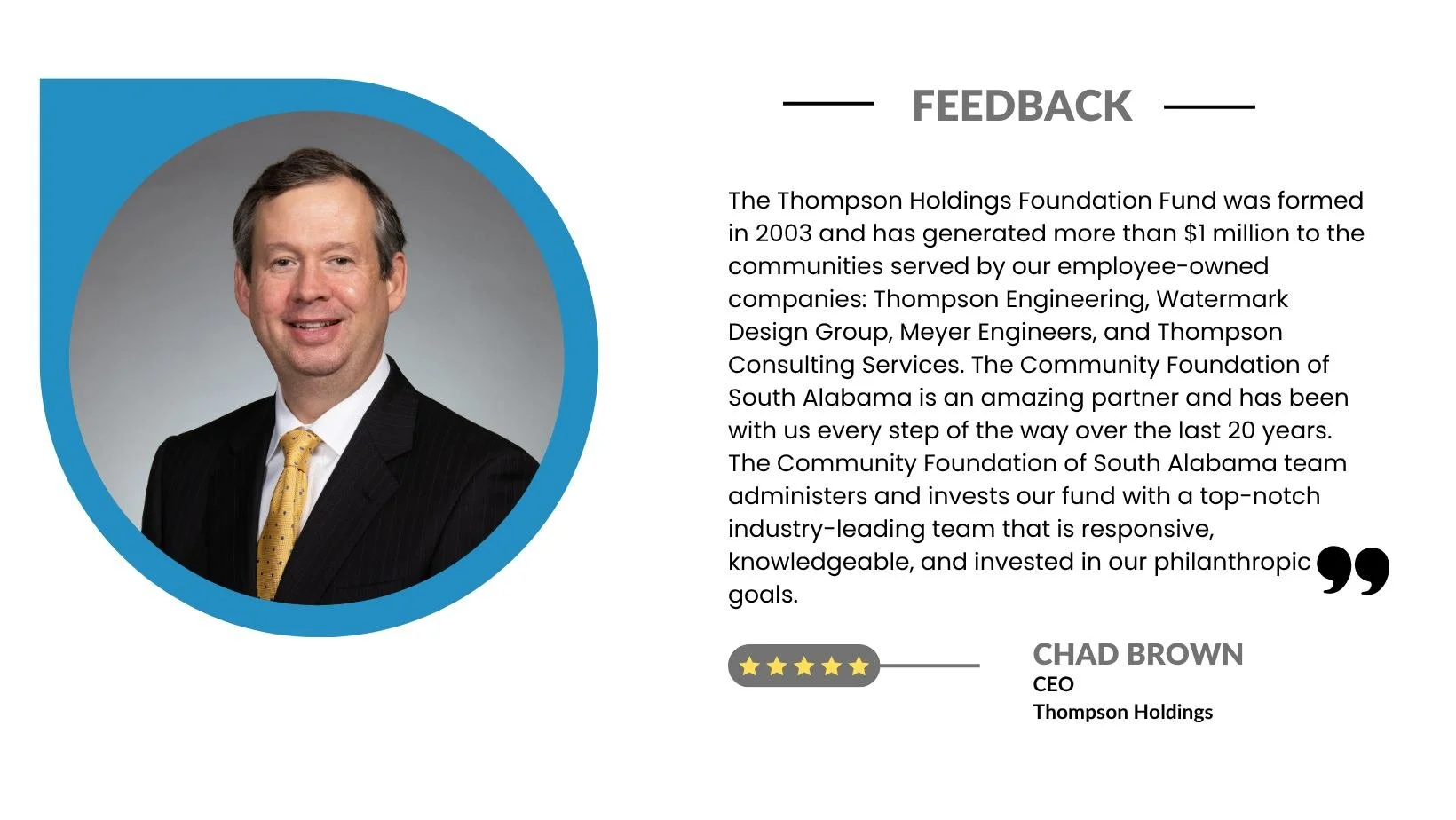 Strong communities are built together. We&rsquo;re proud to partner with organizations like Thompson Holdings to meet real needs across our region. #50YearsofImpact