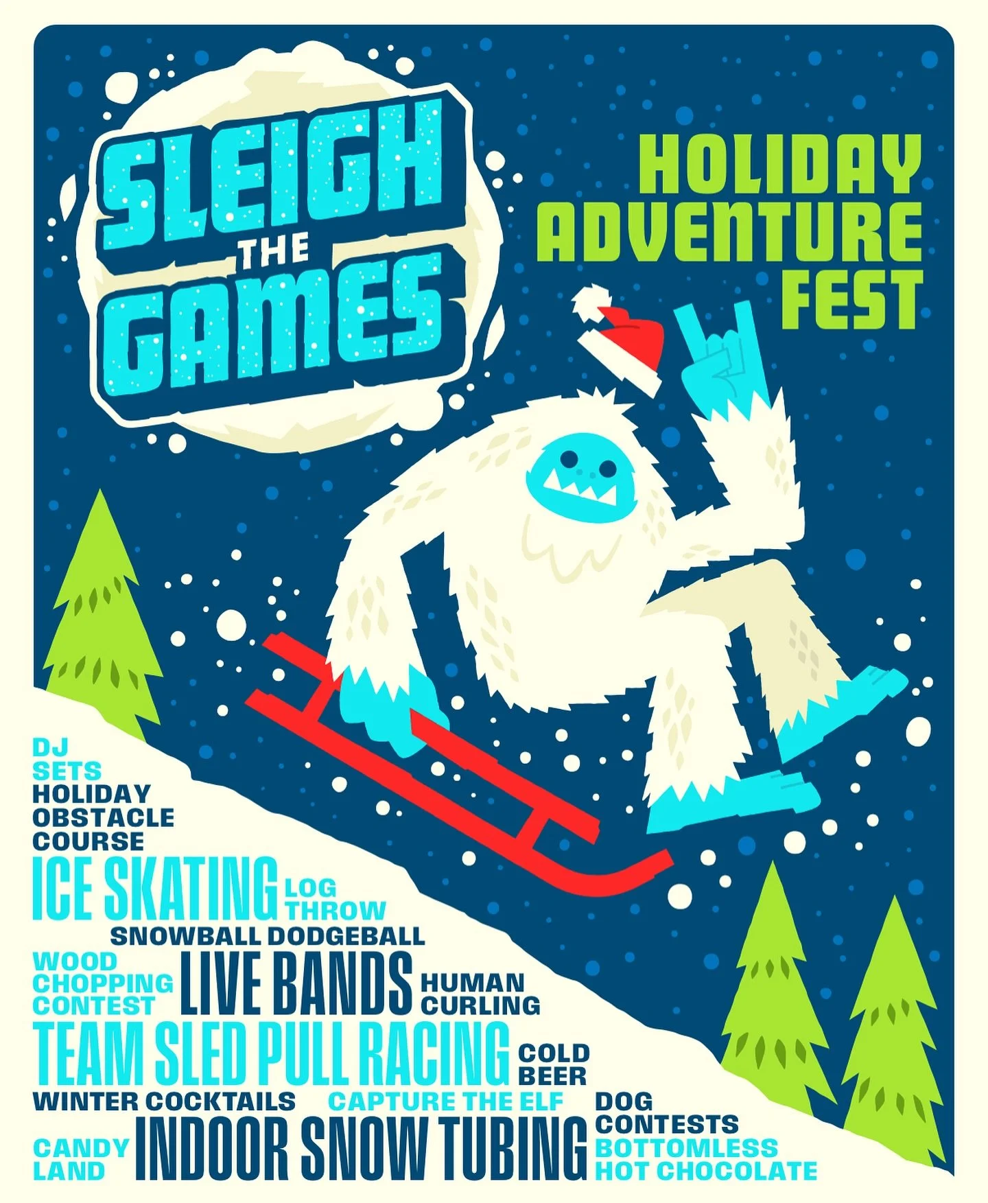 We are thrilled to launch a brand new Holiday Adventure Festival this winter in @estesparkcolorado! It&rsquo;s called &ldquo;Sleigh 🛷 the Games&rdquo; and it will be 12/12-12/14 at the @estesparkeventscomplex. Sleigh the Games combines over a dozen 