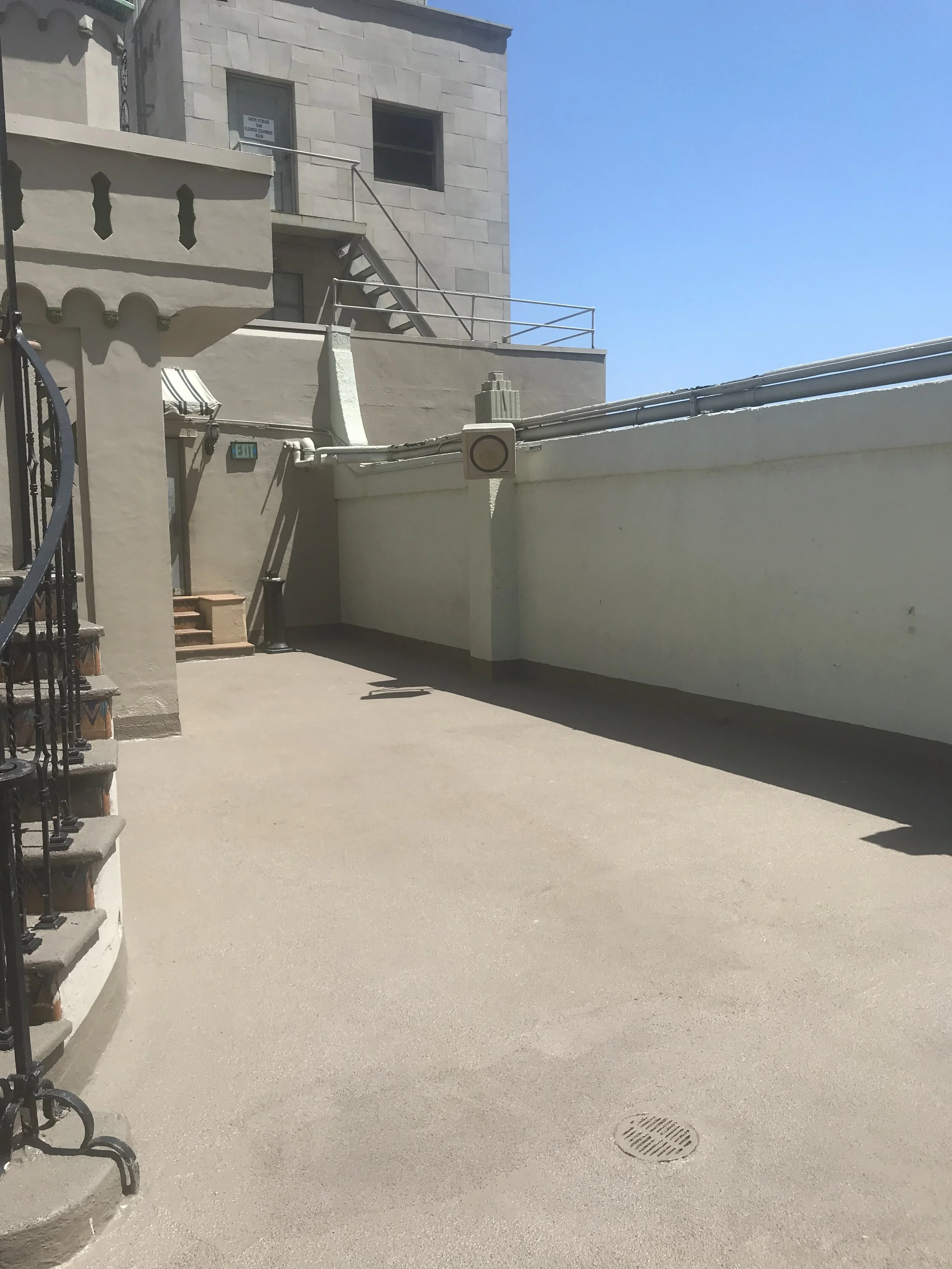 Downtown Los Angeles California Penthouse Terrace for private events, weddings, and film production.