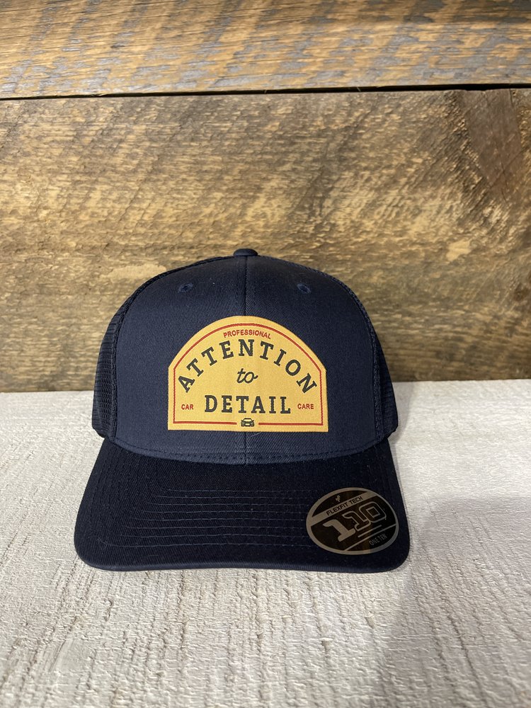 Navy Blue Flex Fit Trucker Hat — Attention To Detail - Paint Correction  Ceramic Coatings Window Tint Paint Protection Film