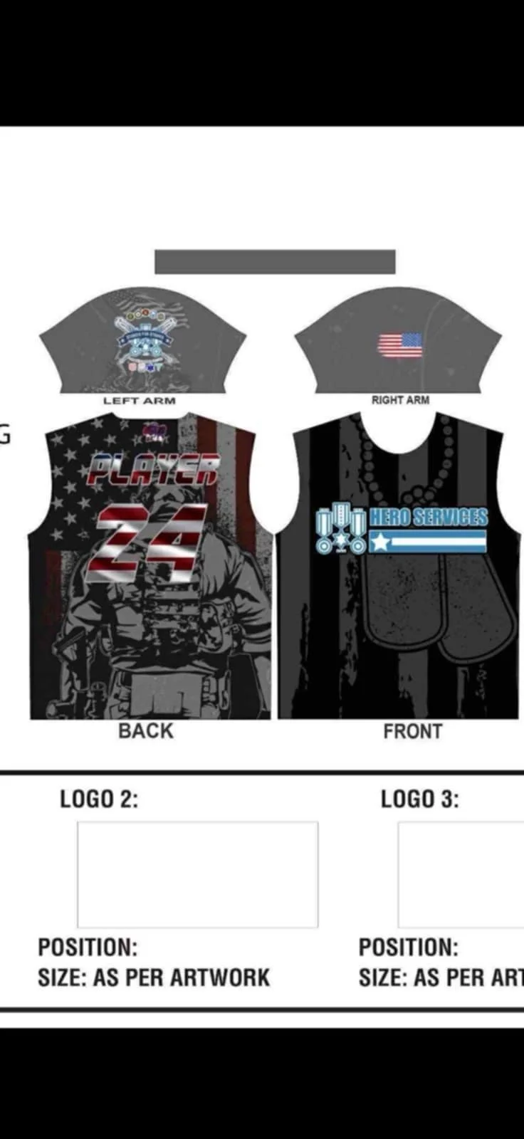 Strikes for Stripes- Veteran Player Jersey