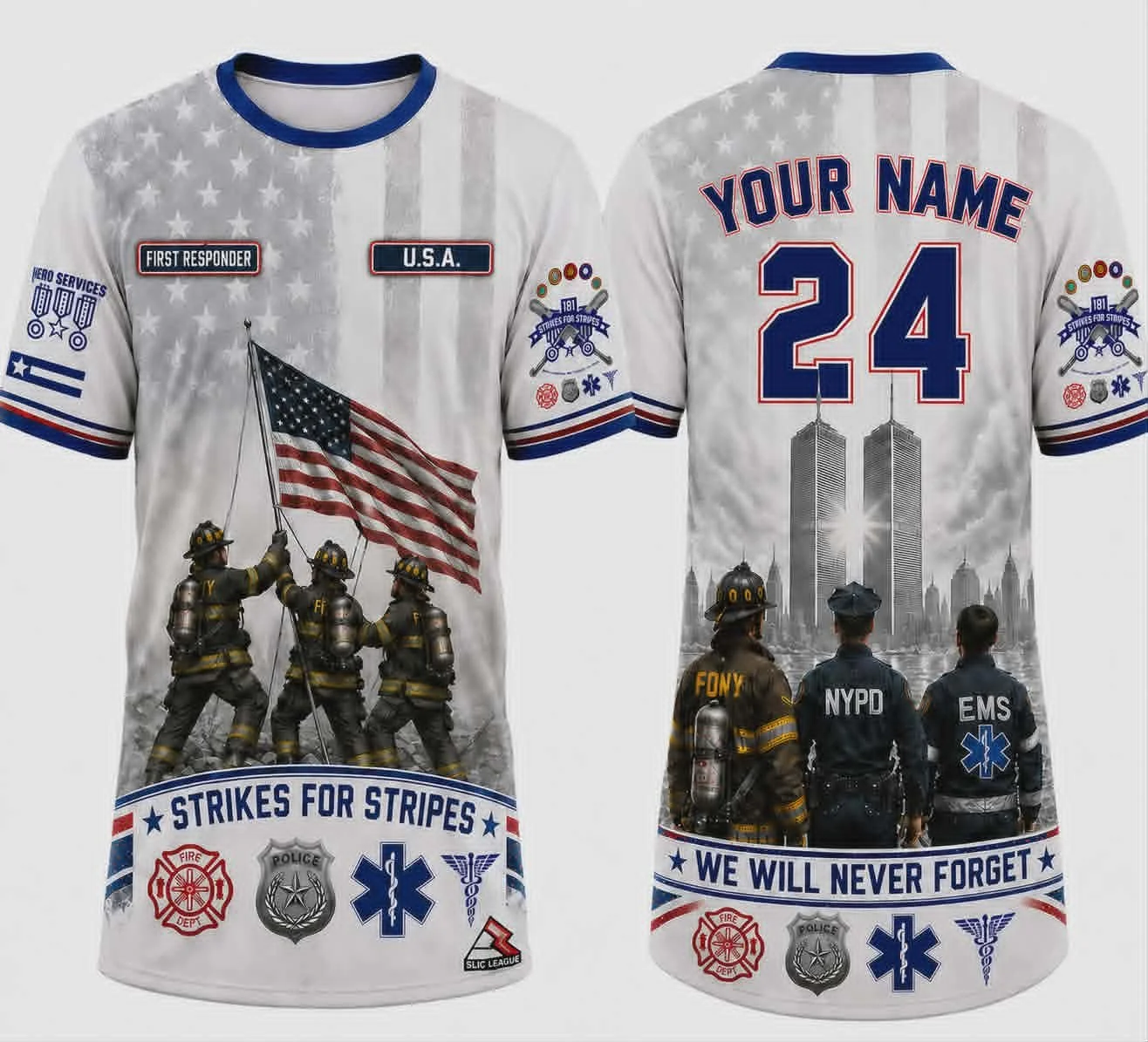 Strikes for Stripes- First Responder Player Jersey