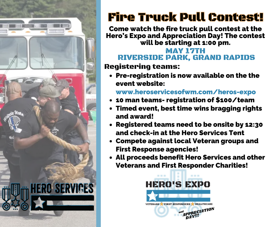 Hero's Expo Firetruck Pull Contest Registration