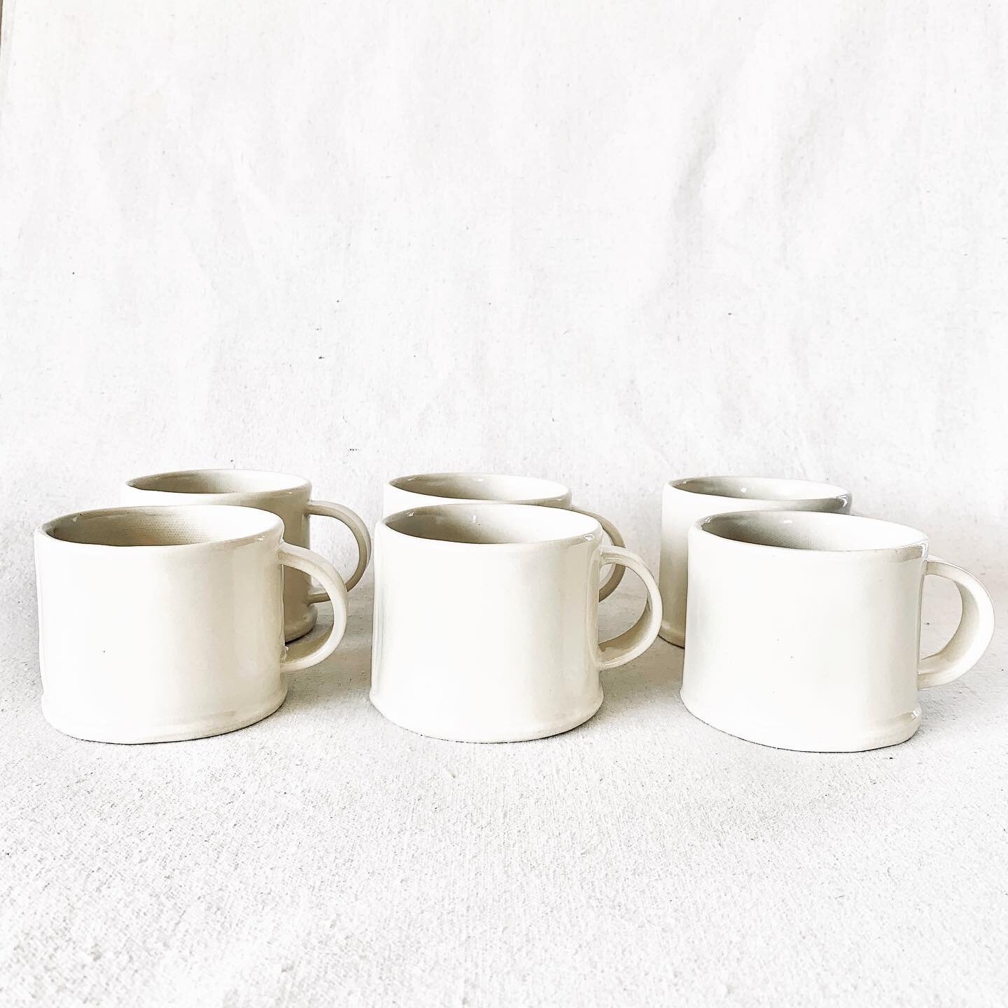 what should I call these new 12 oz. seamed mugs with a the loop handle? 
if you have been following along, I have the listening series of handles too. I do love a soft metaphor to carry an open ended story. 
As I made these I wondered if the connecti