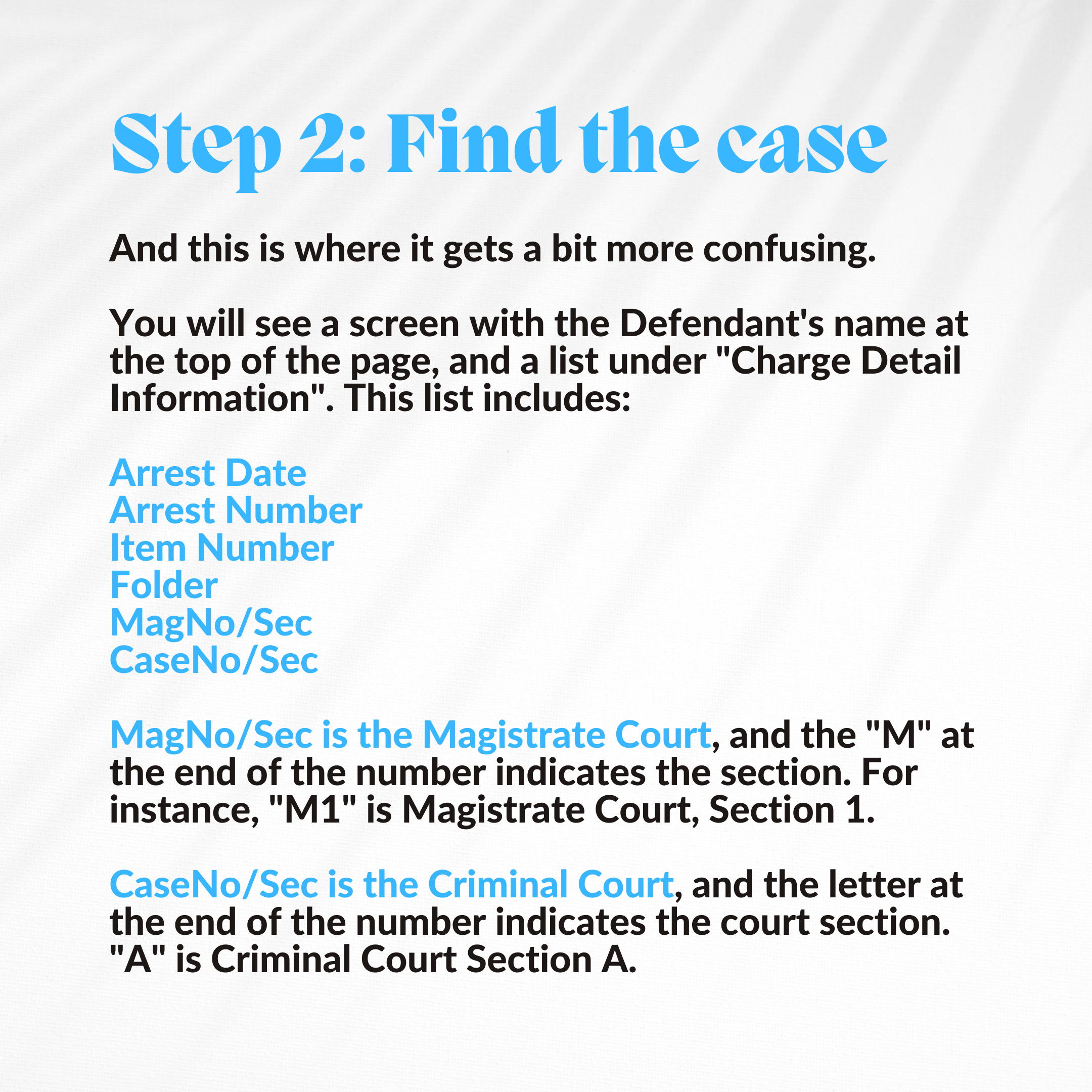 Step 2: Find the Case