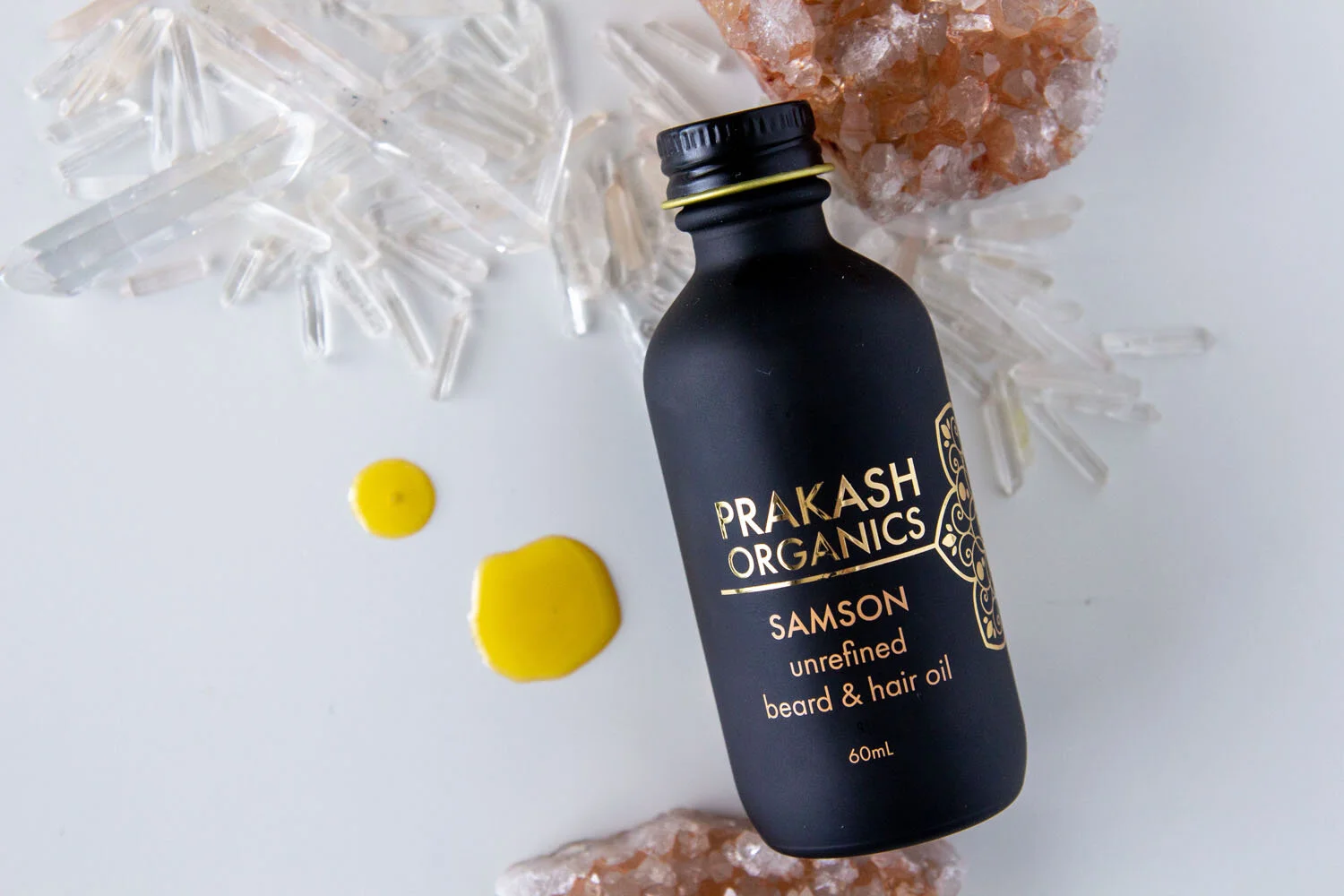 Samson Unrefined Beard & Hair Oil for Growth & Strength — Prakash Organics