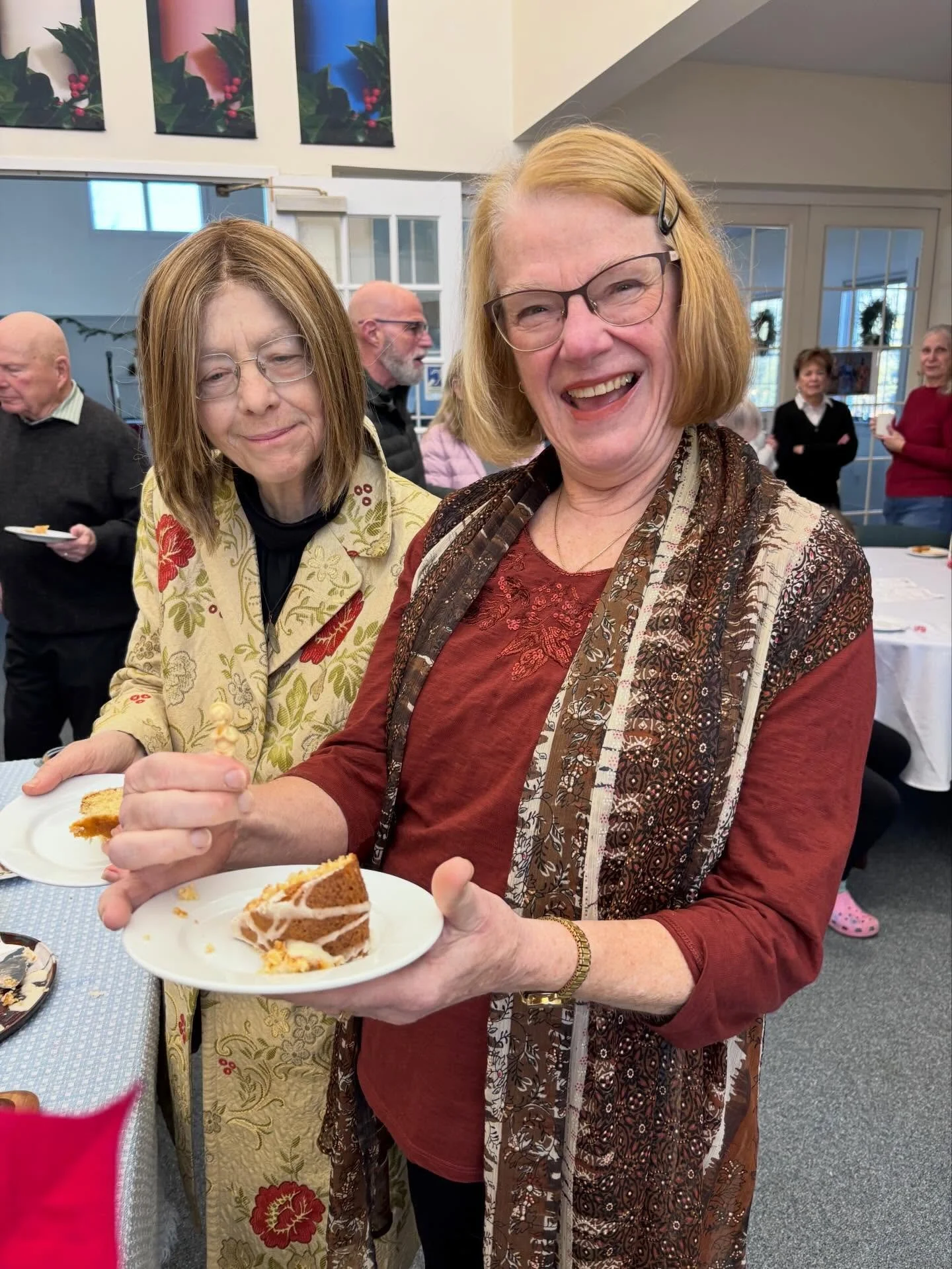 Our bell choir director, Ris&euml;, was the lucky one who discovered baby Jesus in the Kings Cake for our Epiphany celebration. 🎂 👑 ⭐️ 

Missed worship today? Epiphany is an entire season in the life of our church. Come next Sunday and hear how God
