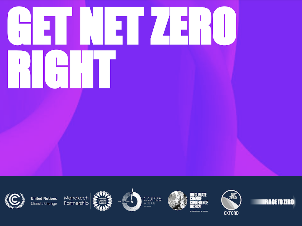 Get Net Zero Right: A new toolkit from the UN High Level Champions & Oxford Net Zero