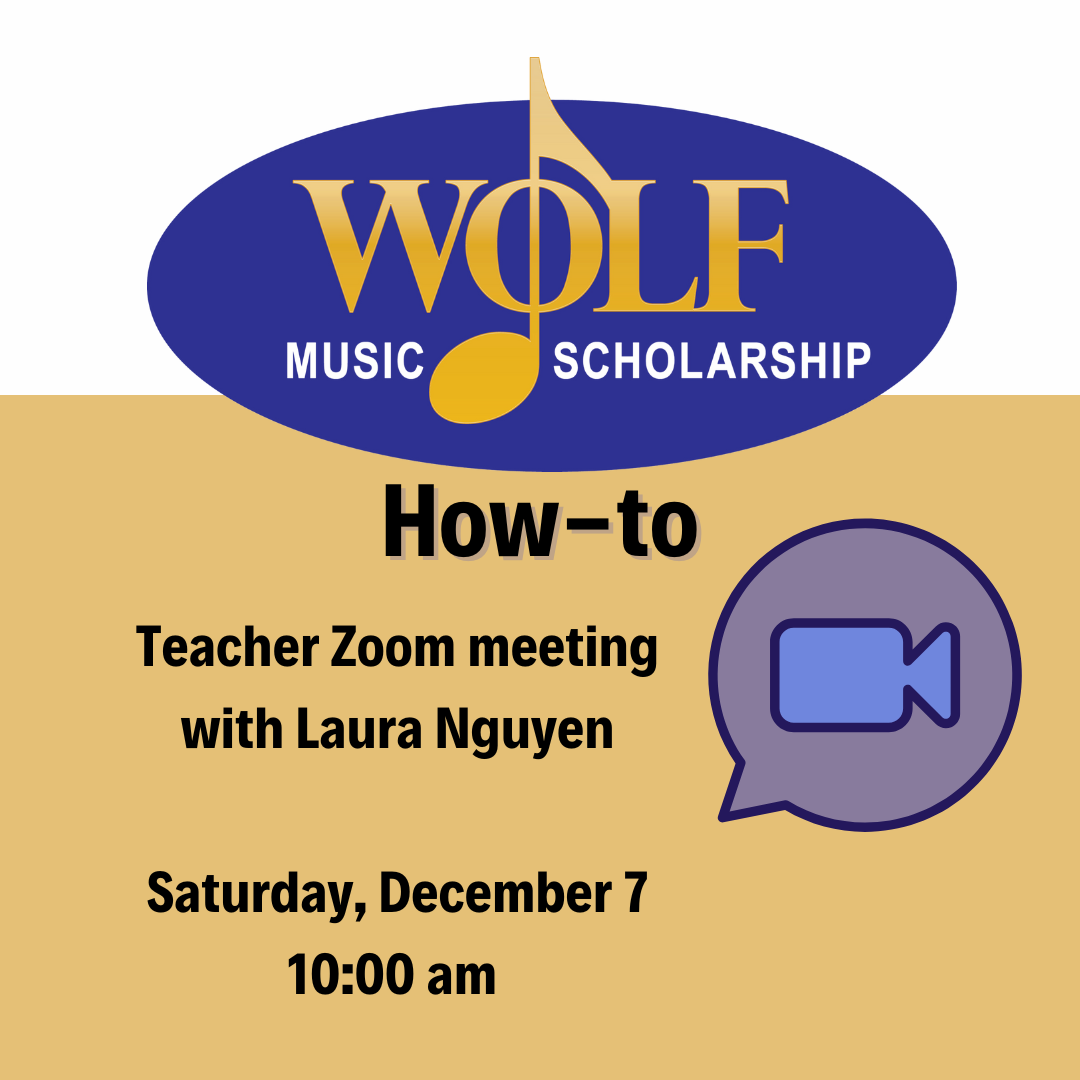 Wolf Music Scholarship How-to