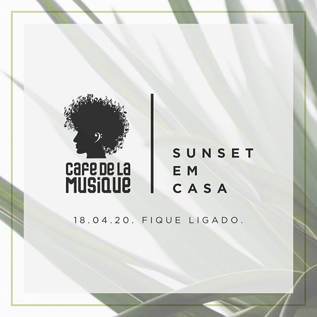 O Sunset em casa do Cafe de la Musique que iniciar&aacute; dia 18/04 S&aacute;bado, trar&aacute; uma atra&ccedil;&atilde;o por final de semana.⁣
⁣
Acesse nosso canal Youtube / Cafe de la Musique Oficial ou clique no link da bio 👆que estar&aacute; di