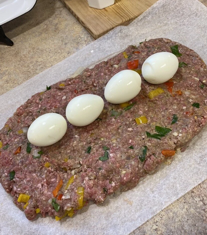 Meatloaf with Hard Boiled Eggs — Savvy Italian