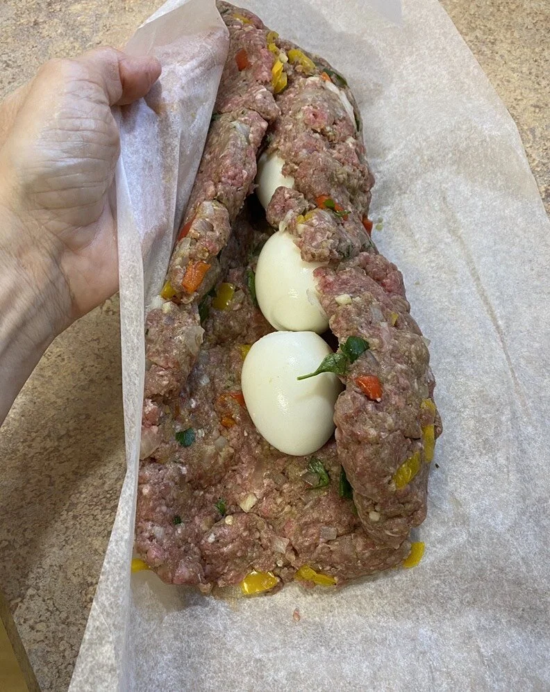 Meatloaf with Hard Boiled Eggs — Savvy Italian