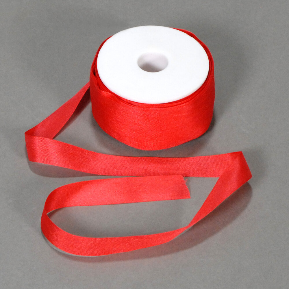 Silk Ribbon in Scarlet - 1/2 wide — Carmel Doll Shop Boutique