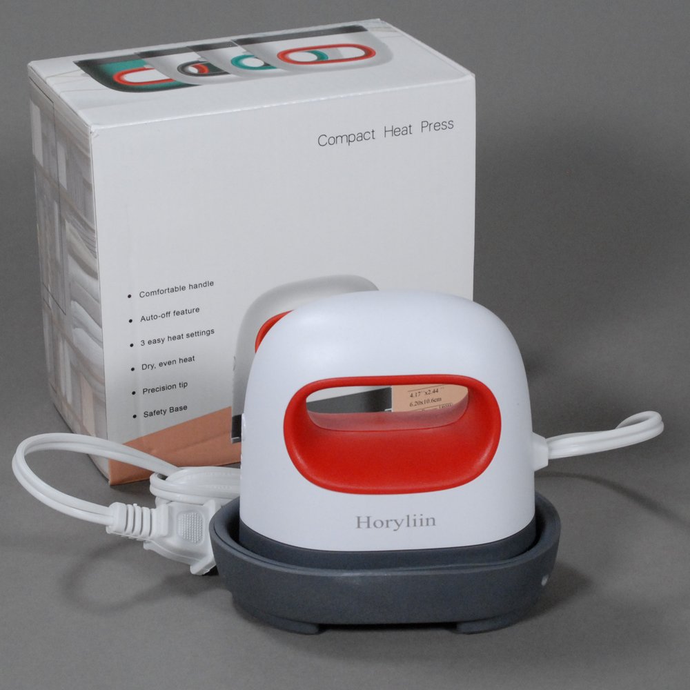 Compact Heat Press Mini Iron with Heatproof Stand — Carmel Doll
