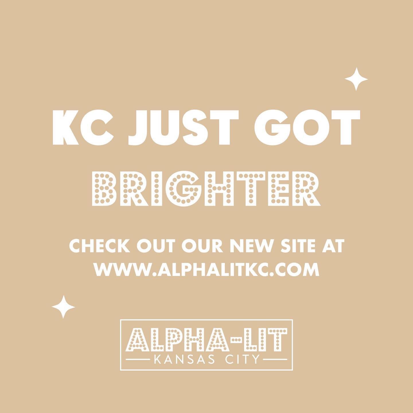 #KC✨JUST✨GOT✨BRIGHTER✨

Check out our BRIGHT NEW SITE at 💡ALPHALITKC.COM💡

Web + Digital Design by @priaandco