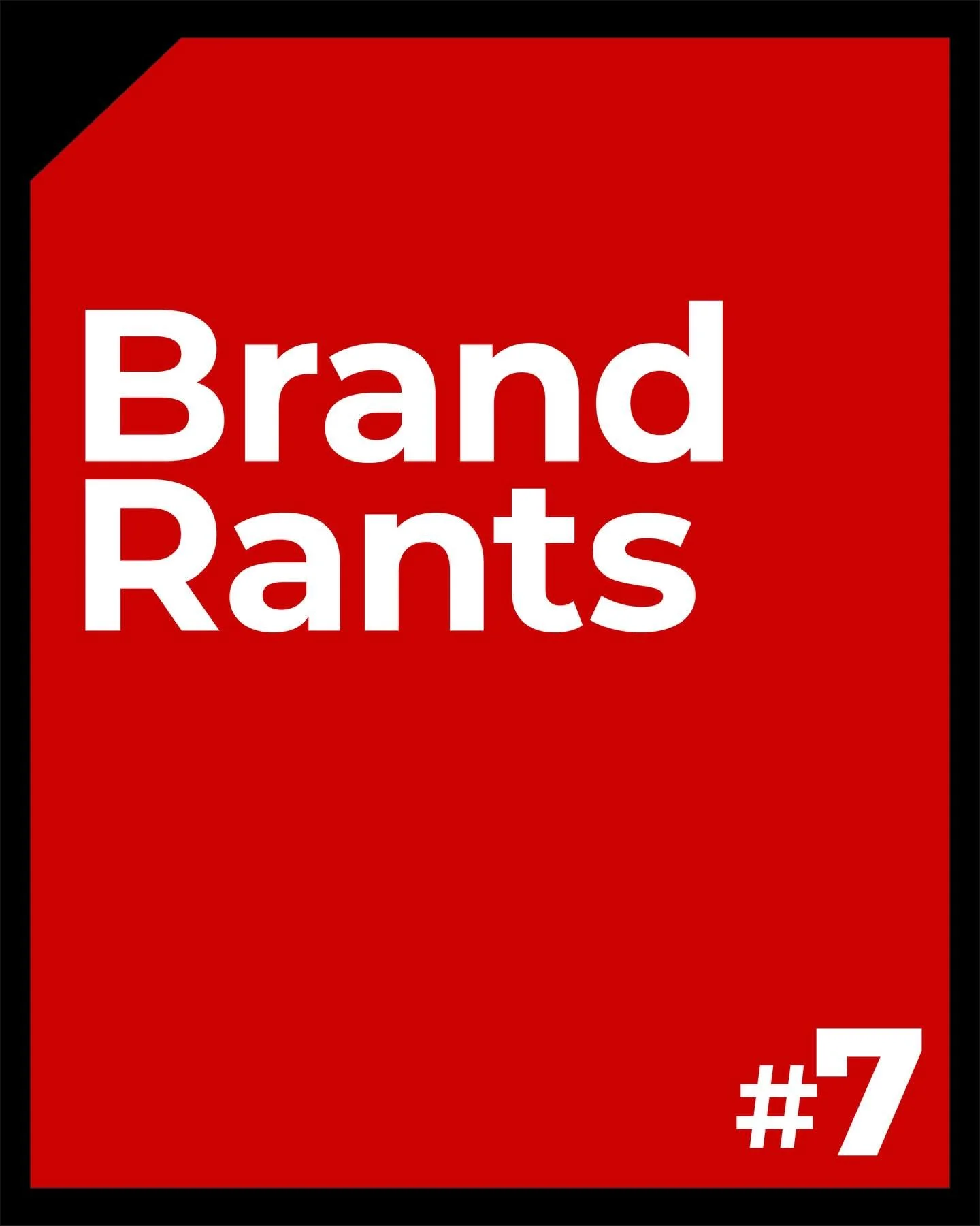 Mid week Brand Rant. 

#Destroy #destroyagency #practicallydangerous #brandstrategy #agencylife