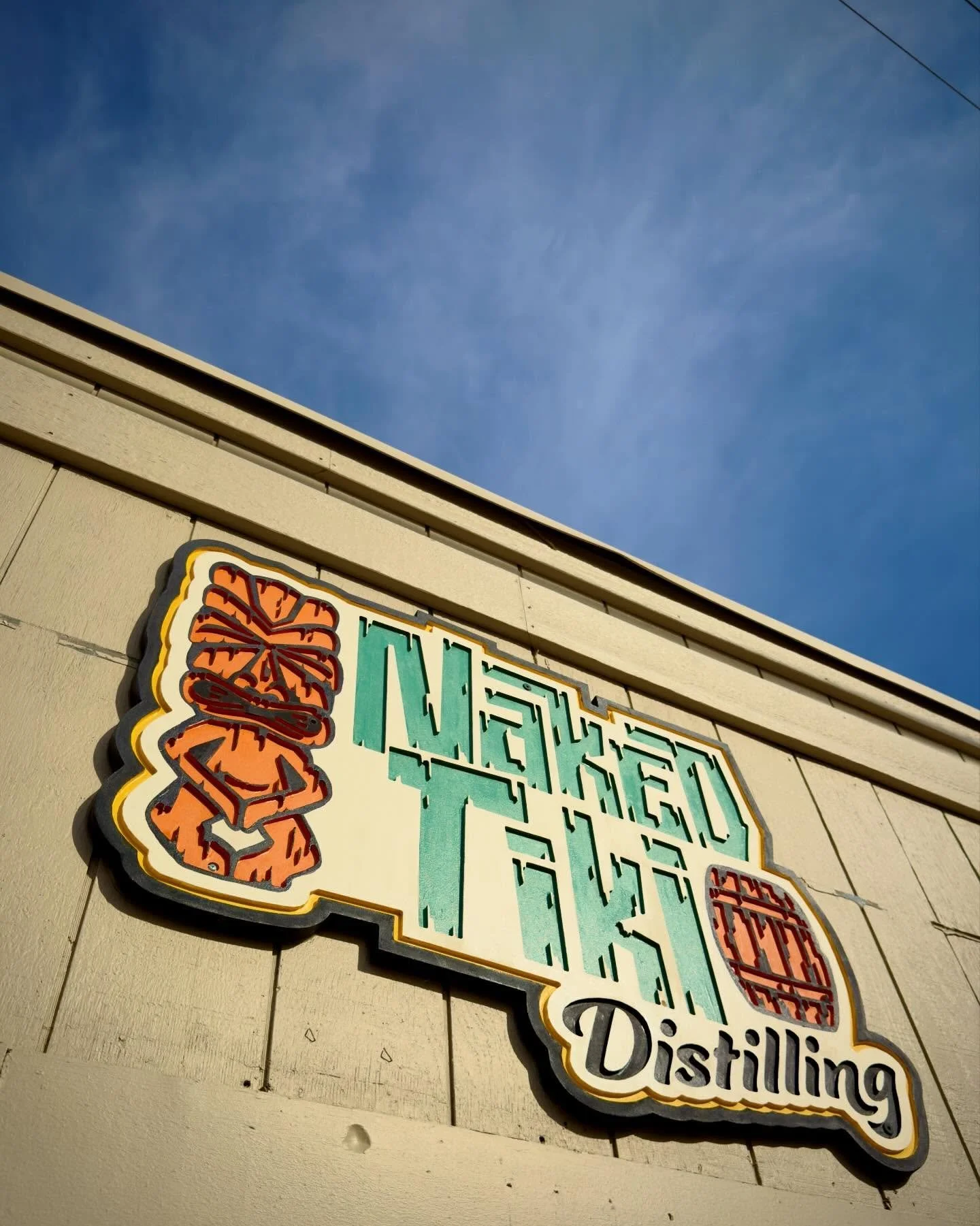 It&rsquo;s always fun to see identities we create become 3 dimensional things. 

We strongly suggest you head out to @nakedtikidistilling for great drinks and food. 

#Destroy #destroyagency #practicallydangerous  #agencylife #nakedtiki