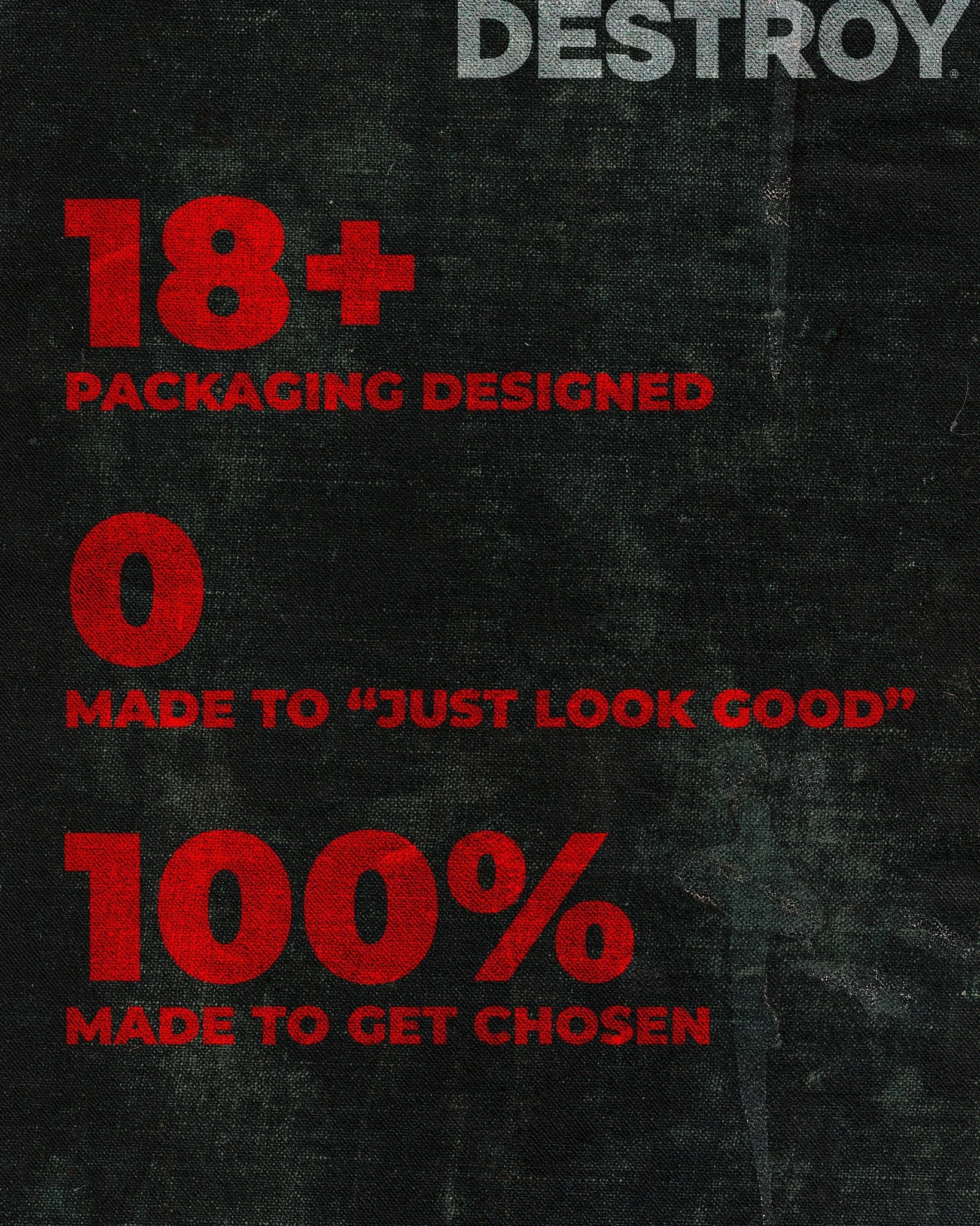 18+ packaging designed in the last 12 months.

None of them were made to &ldquo;just look good.&rdquo;

Because packaging that only looks good gets ignored.

Packaging that gets chosen wins.

DM us to schedule a packaging review.

#destroyagency #Pac