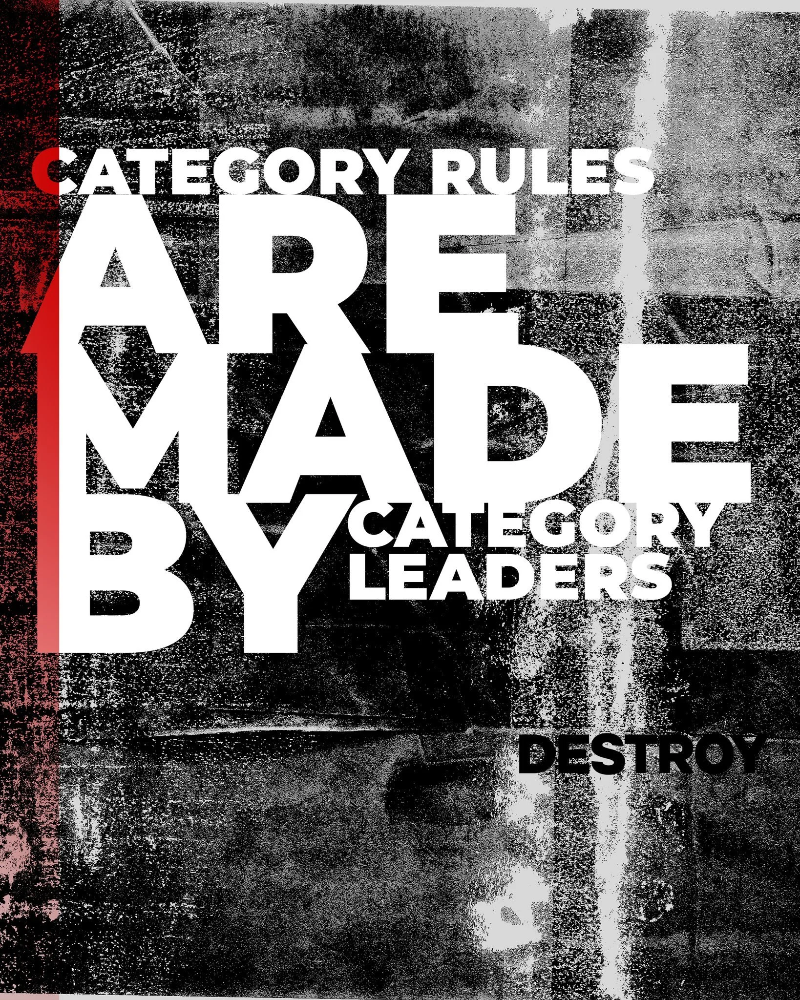 Monday Mindset:

Unless you&rsquo;re one of the leaders, following them is playing by their rules.

#destroy #destroyagency #practicallydangerous  #agencylife