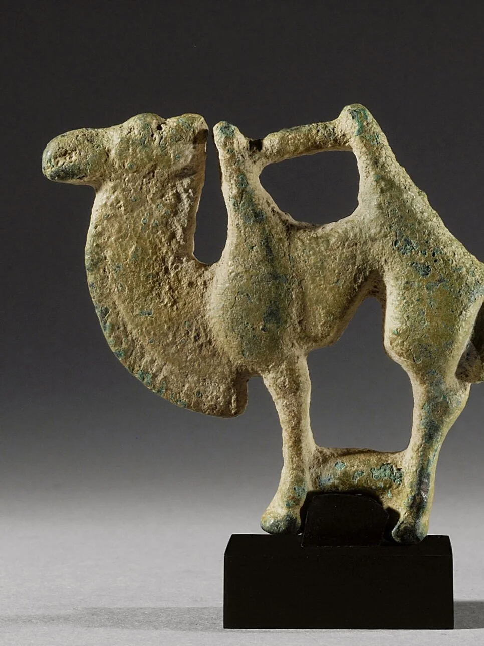Ancient Bactrian Bronze Figure of a Camel