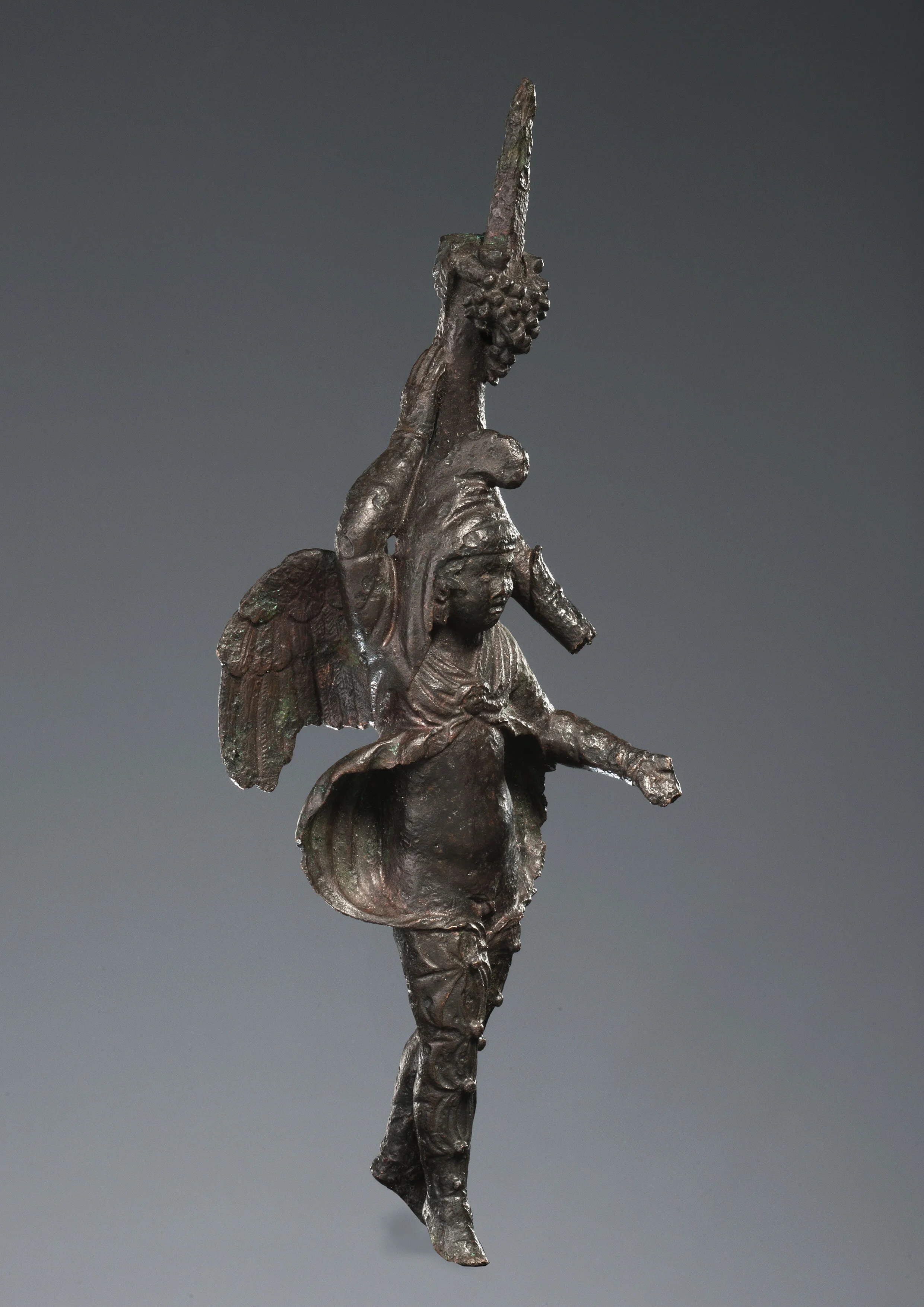 Ancient Roman Bronze Attis with a Cornucopia